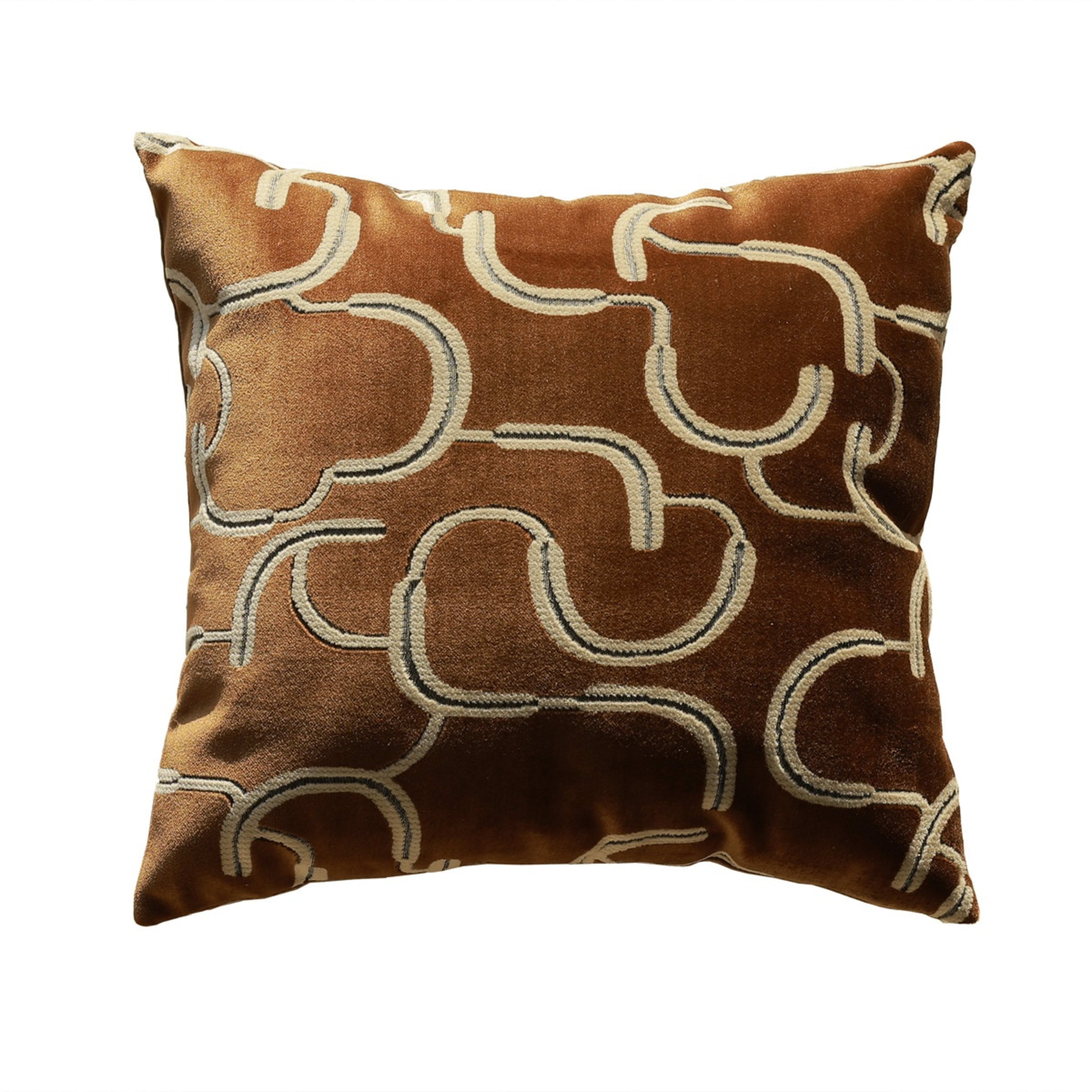 Brown Sofa Cushion Cover Lumbar Pillow 6