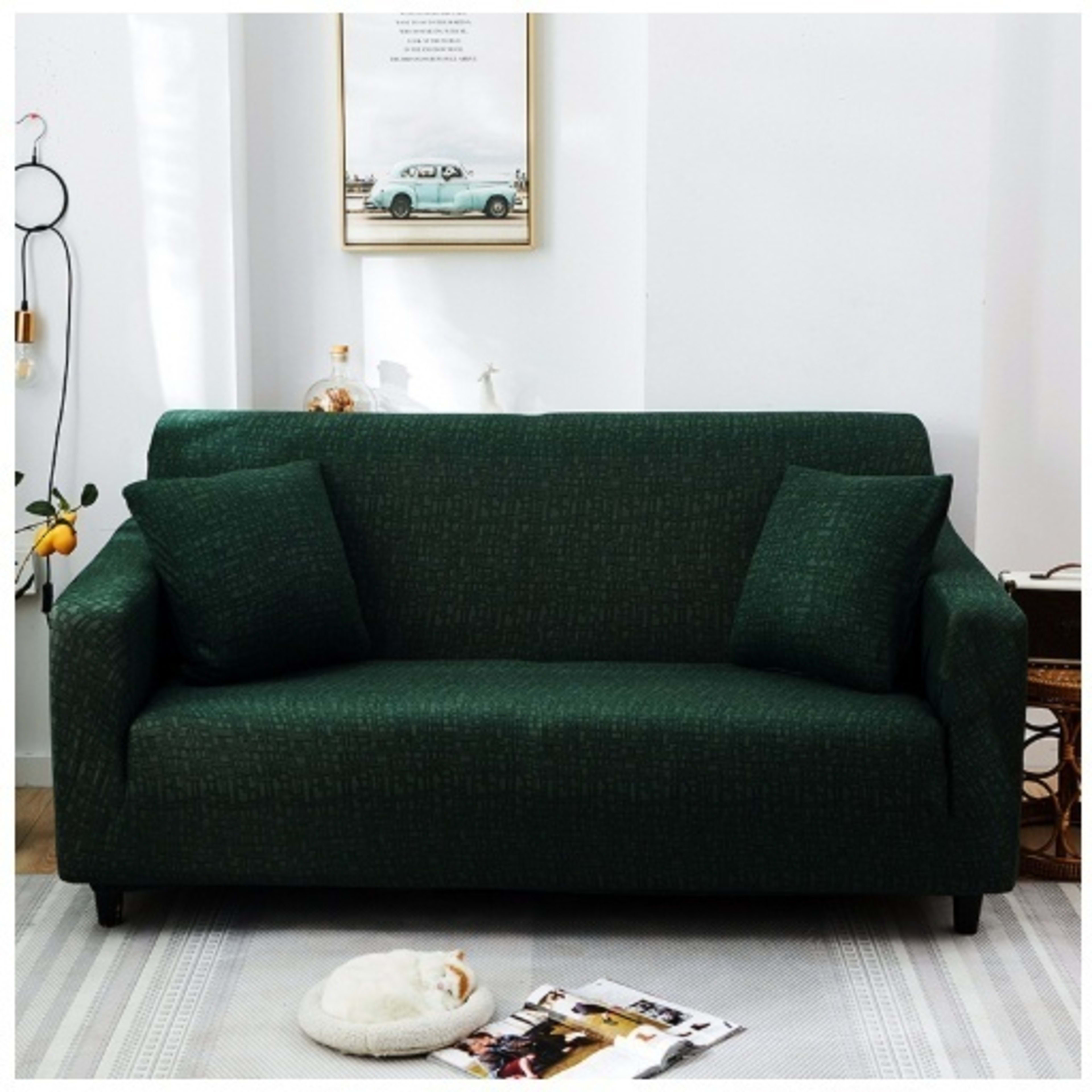 All-in-One Stretchable Non-Slip Sofa Cover - Universal Fit Elastic Slipcover for Living Room Couch 5