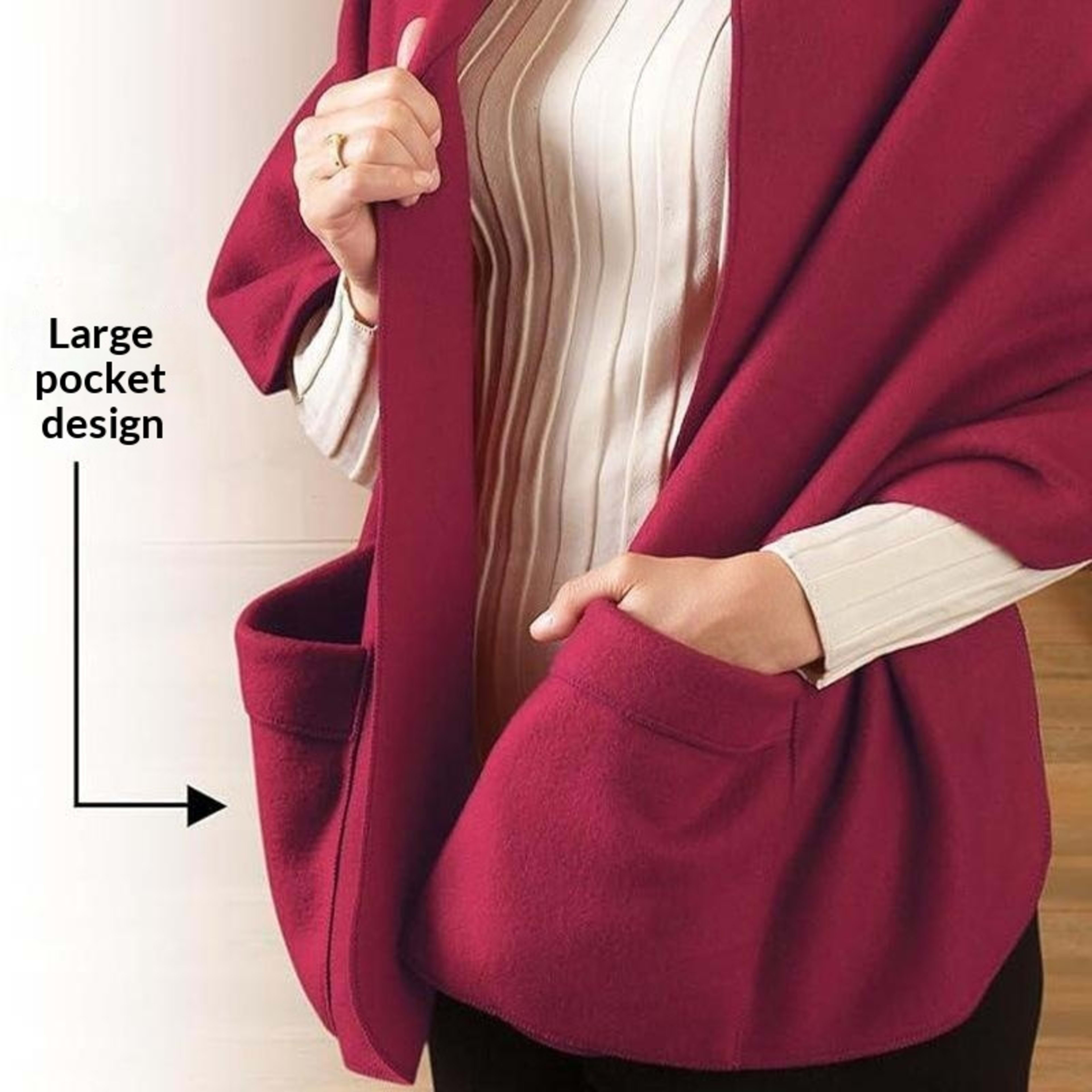 Thickened Minimalist Pocket Scarf For Europe And America 8