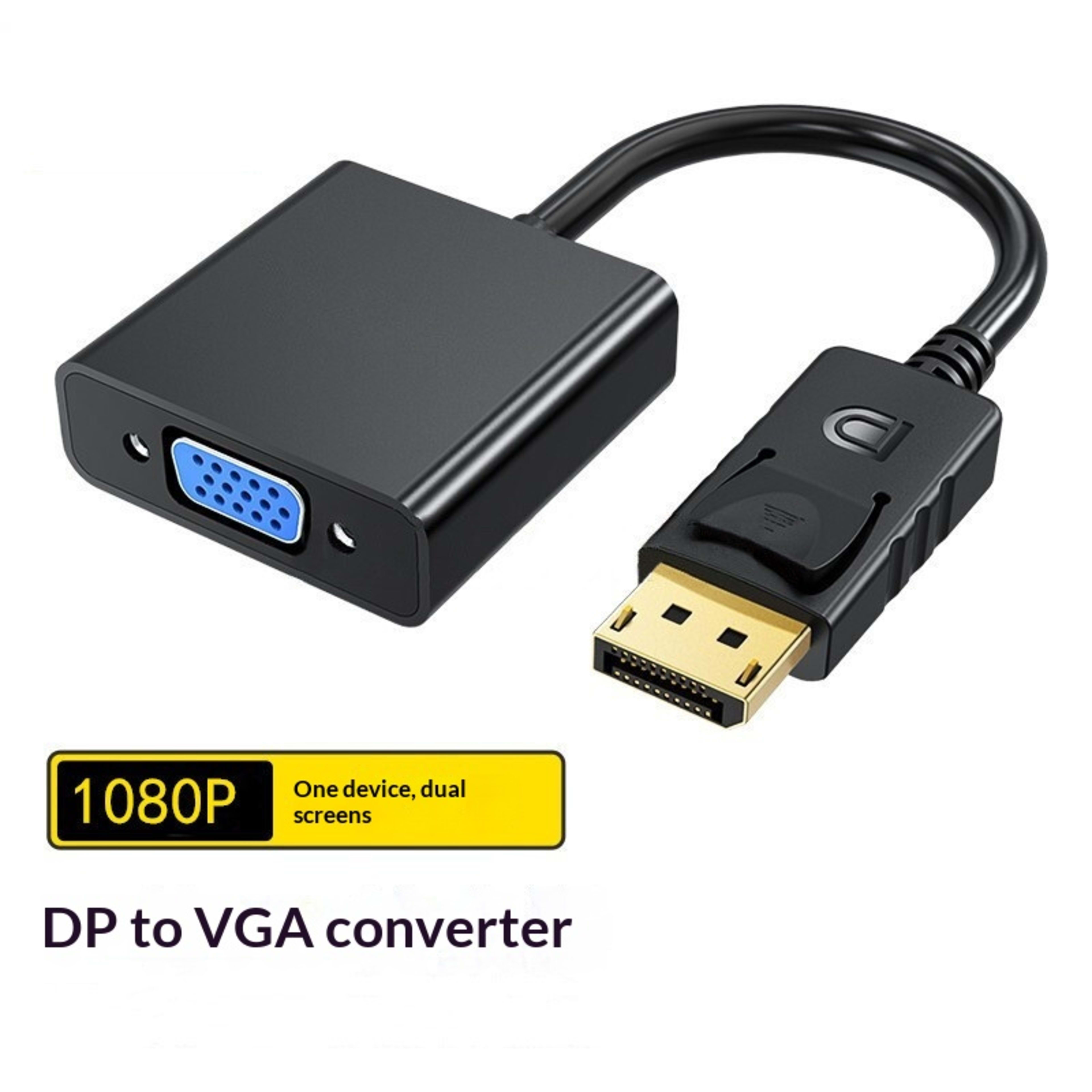 DP To VGA Graphics Card Adapter Cable 3