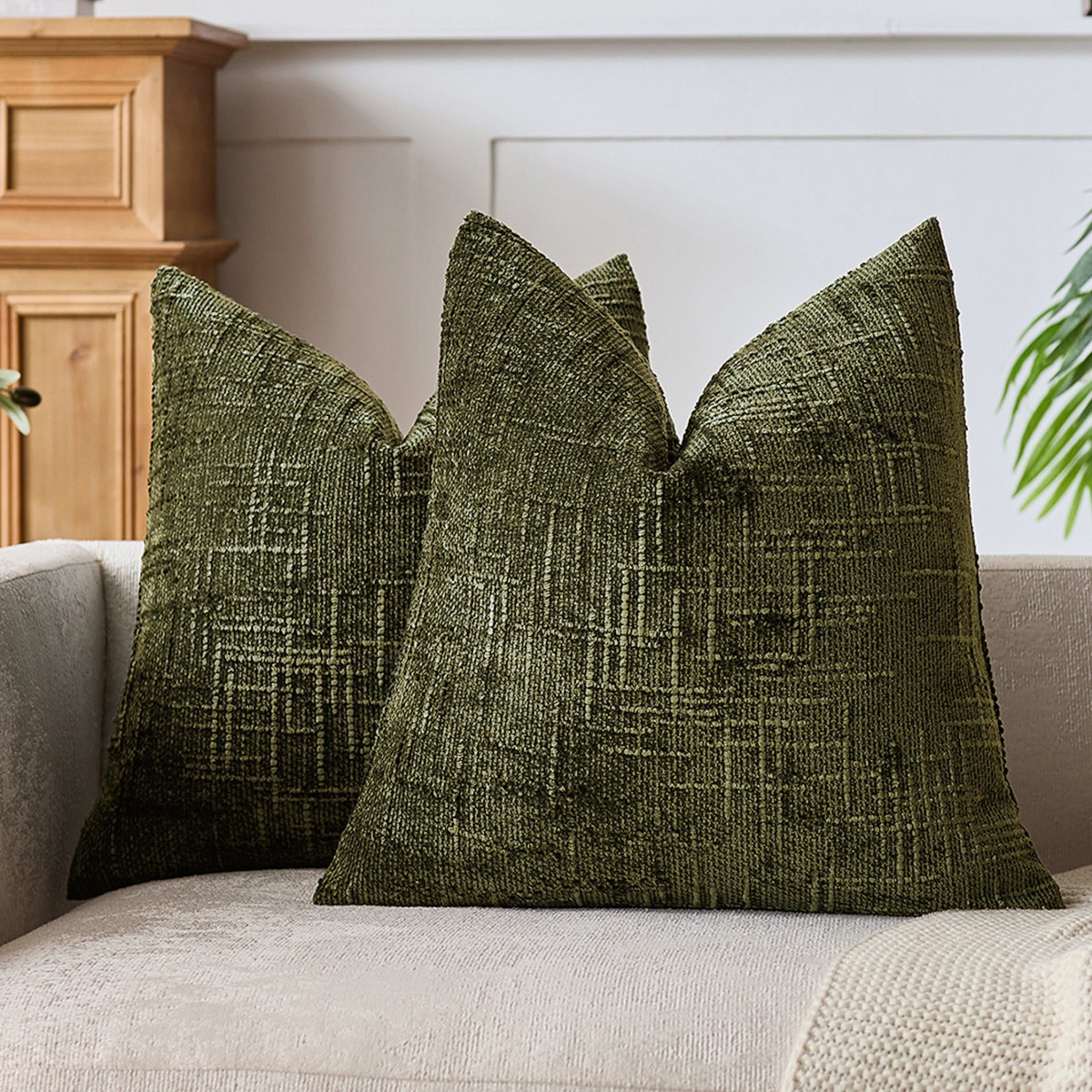 Bamboo-Section Chenille Home Throw Pillow 13