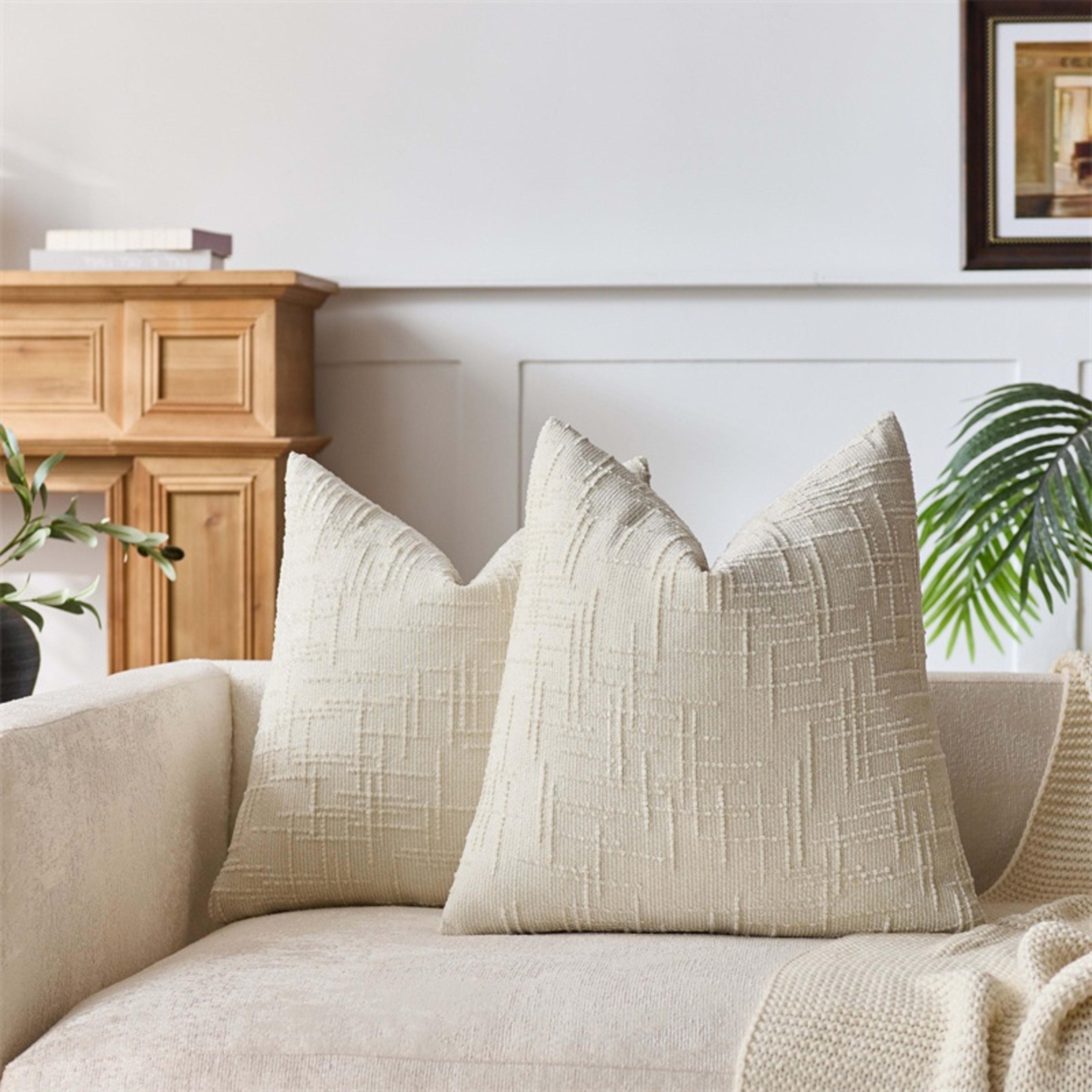 Bamboo-Section Chenille Home Throw Pillow 9