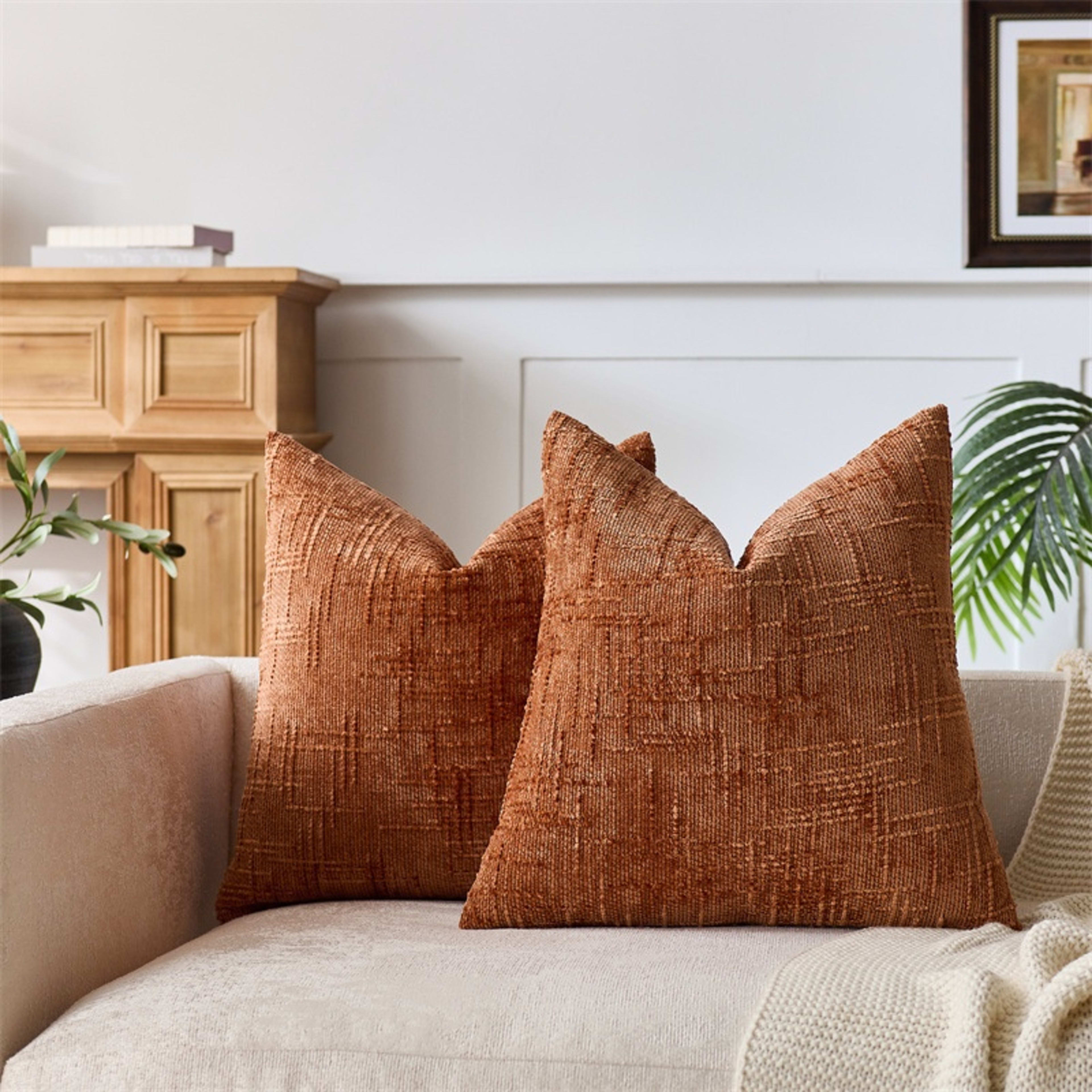 Bamboo-Section Chenille Home Throw Pillow 11