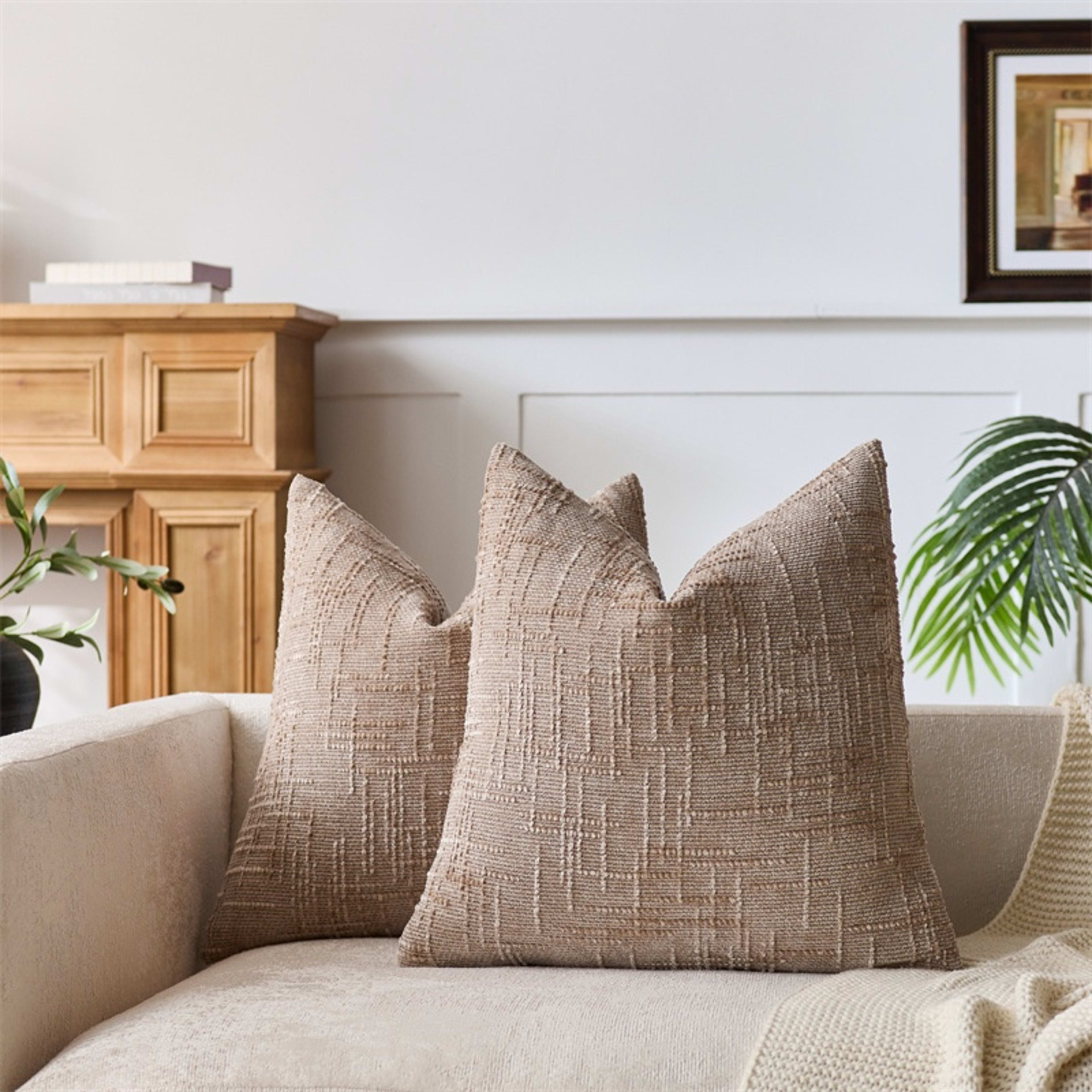 Bamboo-Section Chenille Home Throw Pillow 14