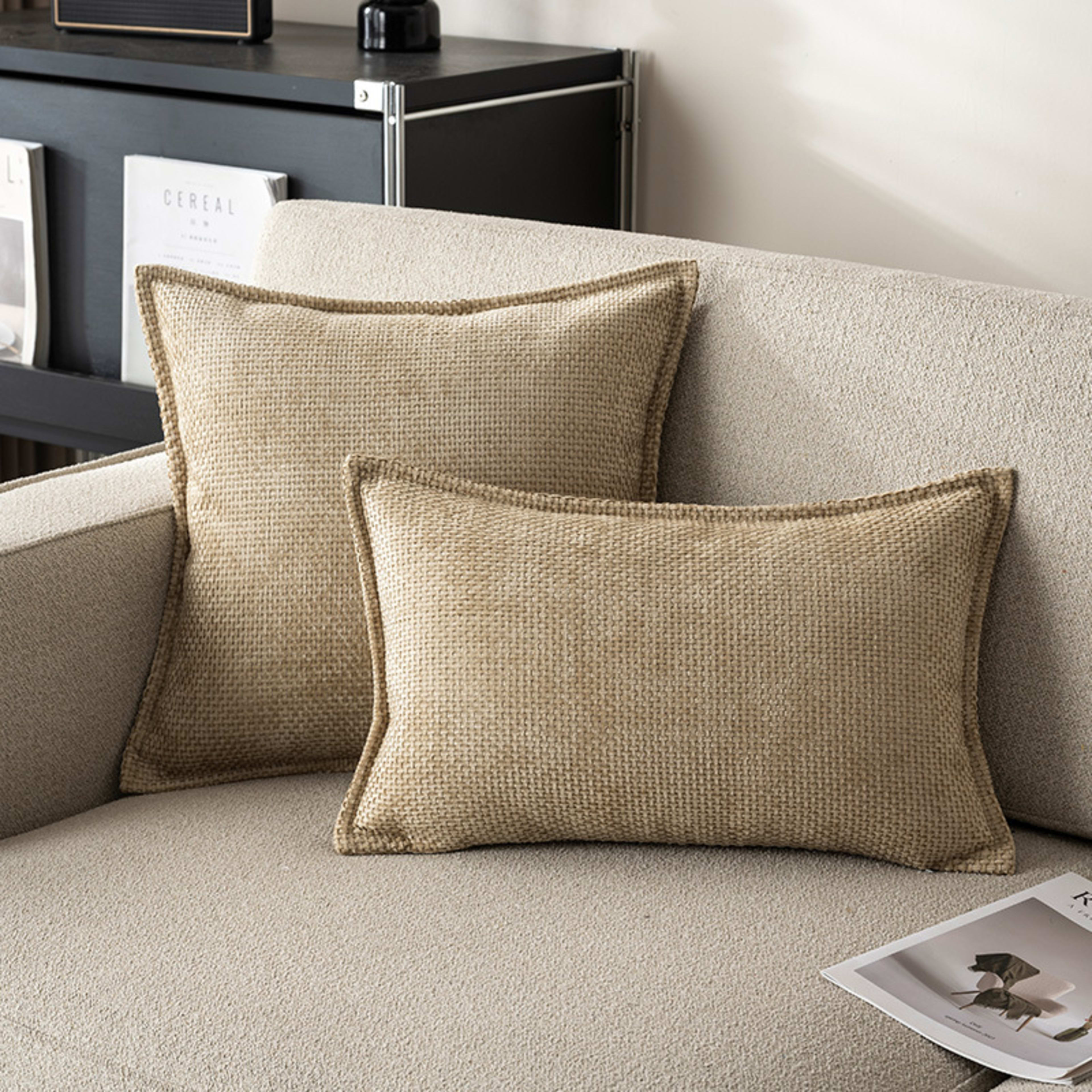 Plaid Sofa Throw Pillow Striped Cushion Cover 8