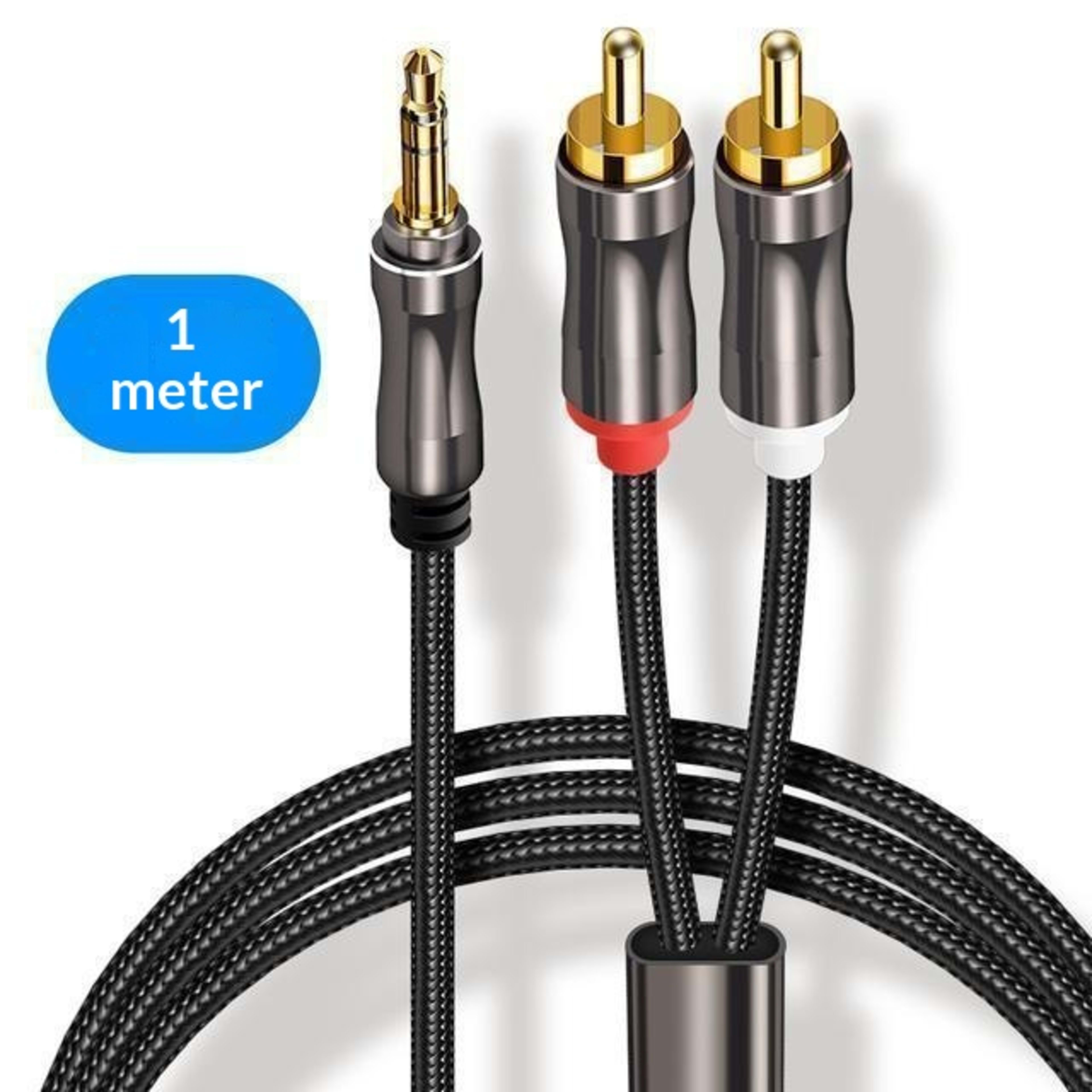 One-to-two 3.5mm To Dual RCA Audio Cable 5