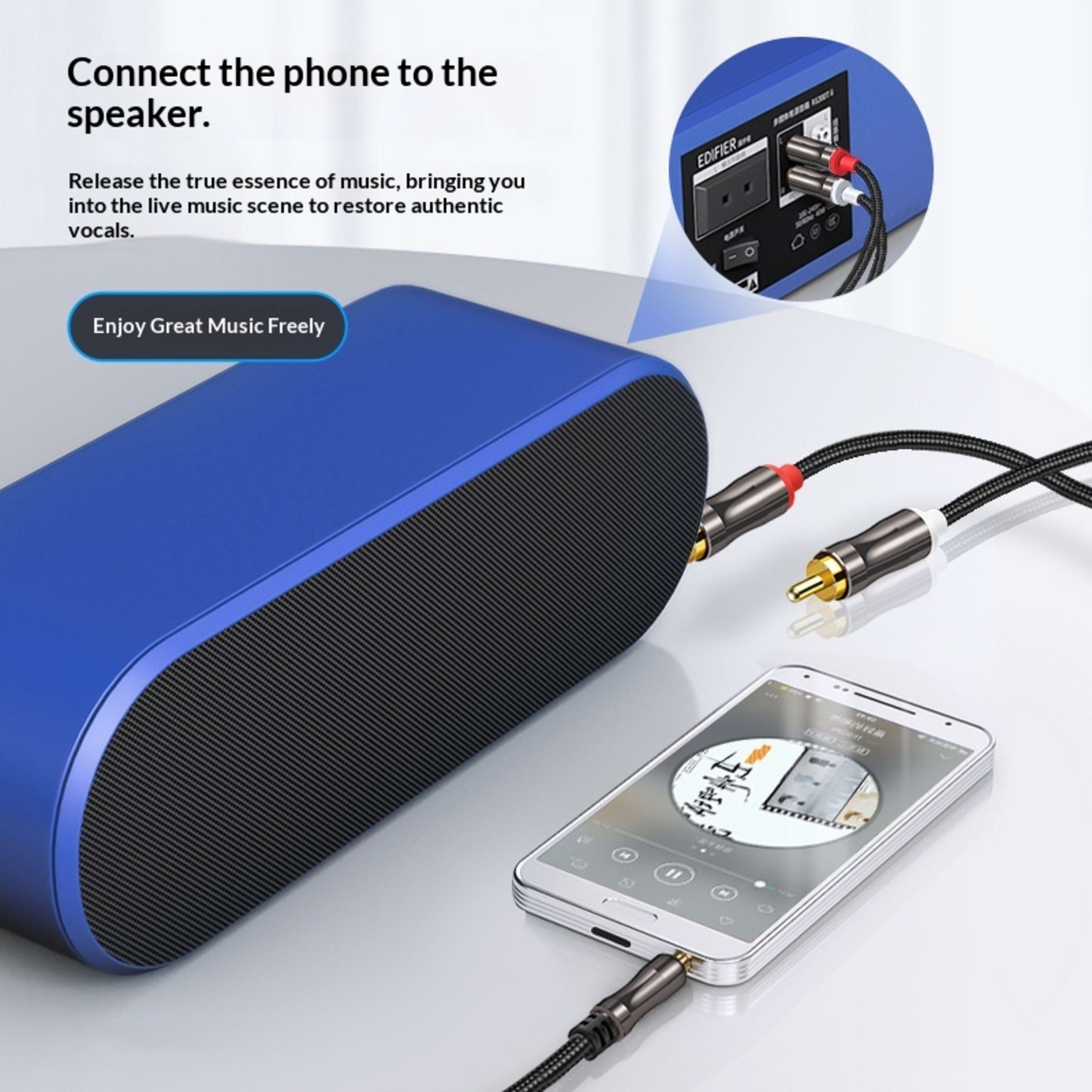 One-to-two 3.5mm To Dual RCA Audio Cable 3