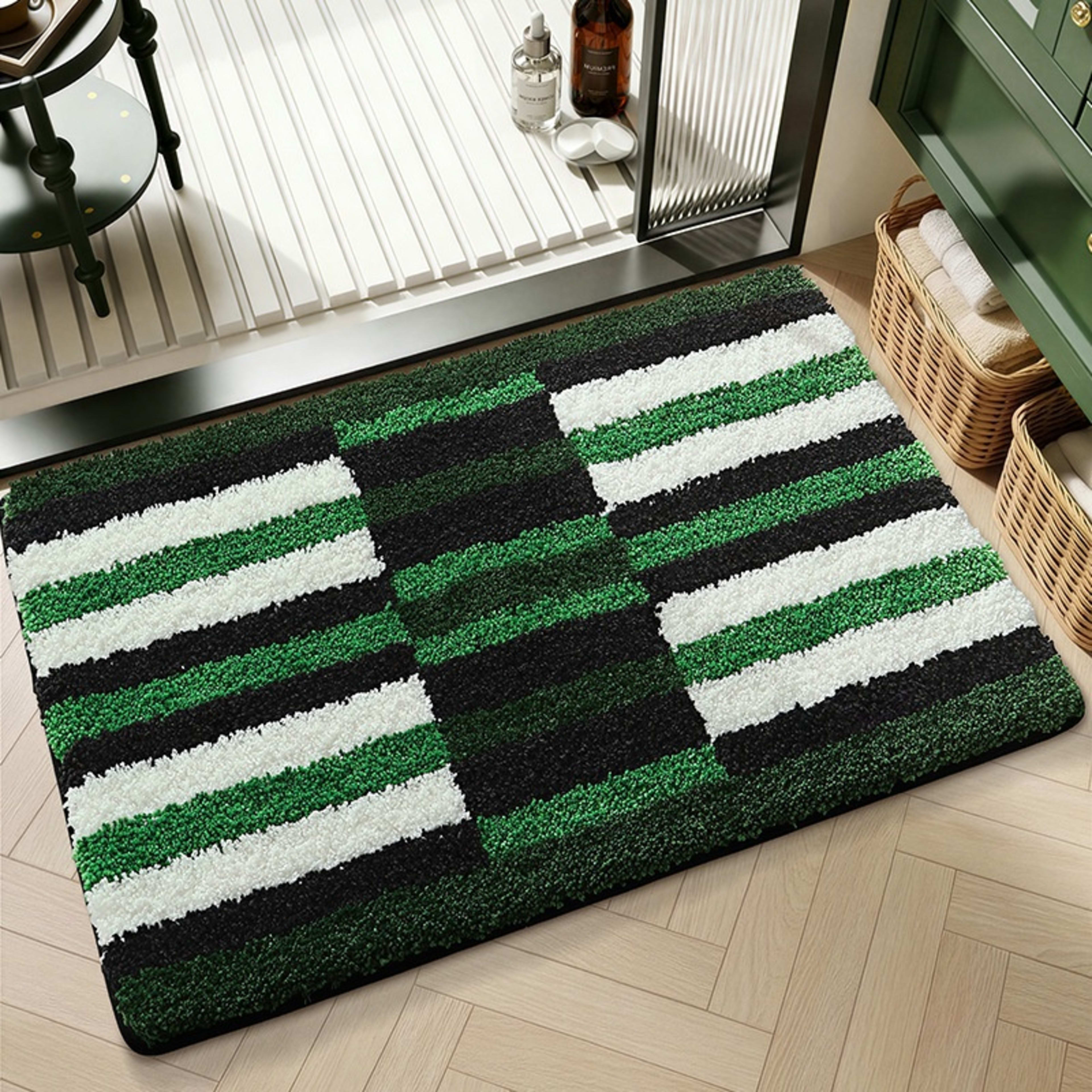 Water-absorbent Non-slip Geometric Lattice Floor Mat 26
