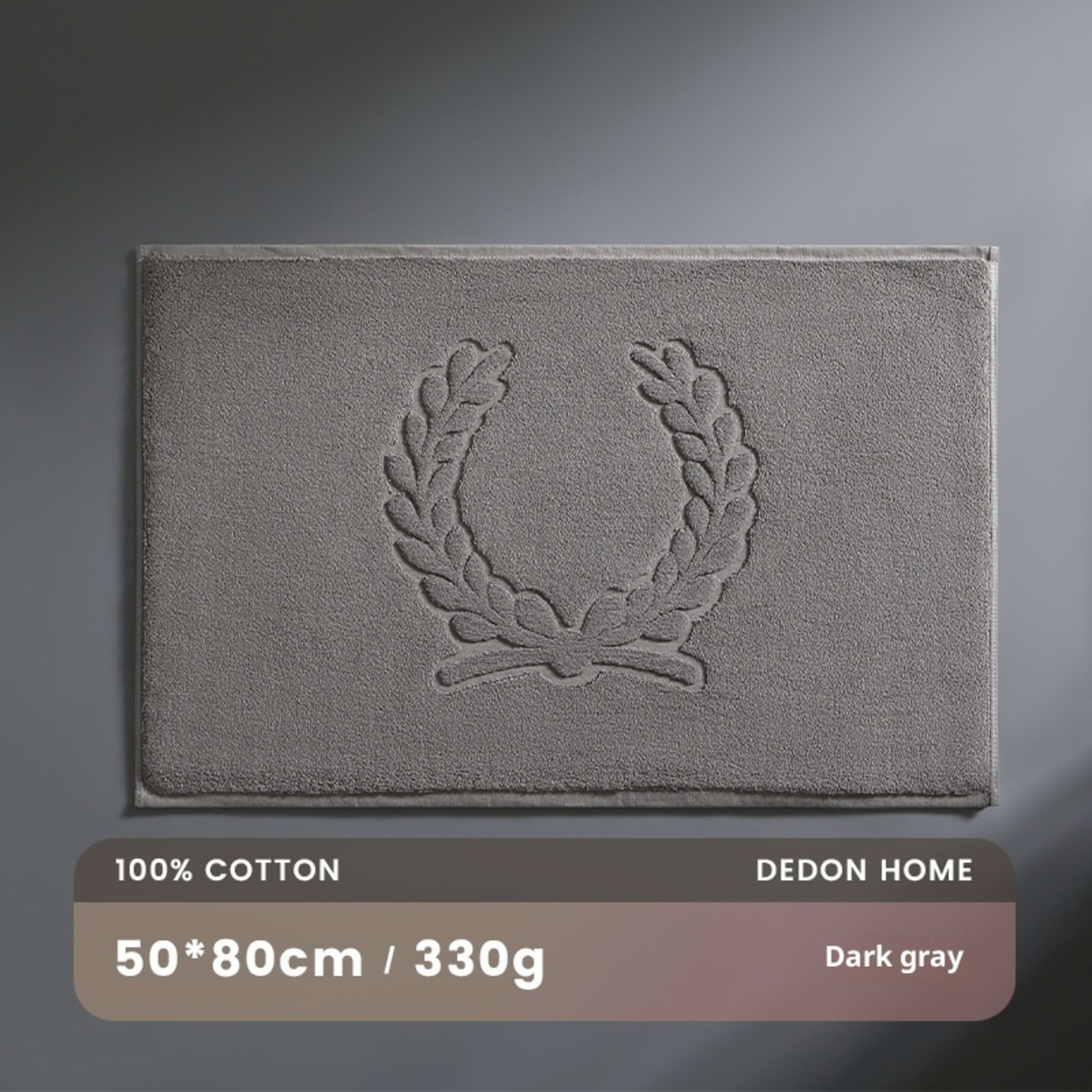 Water-absorbent Pure Cotton Non-slip Bathroom Floor Mat 6