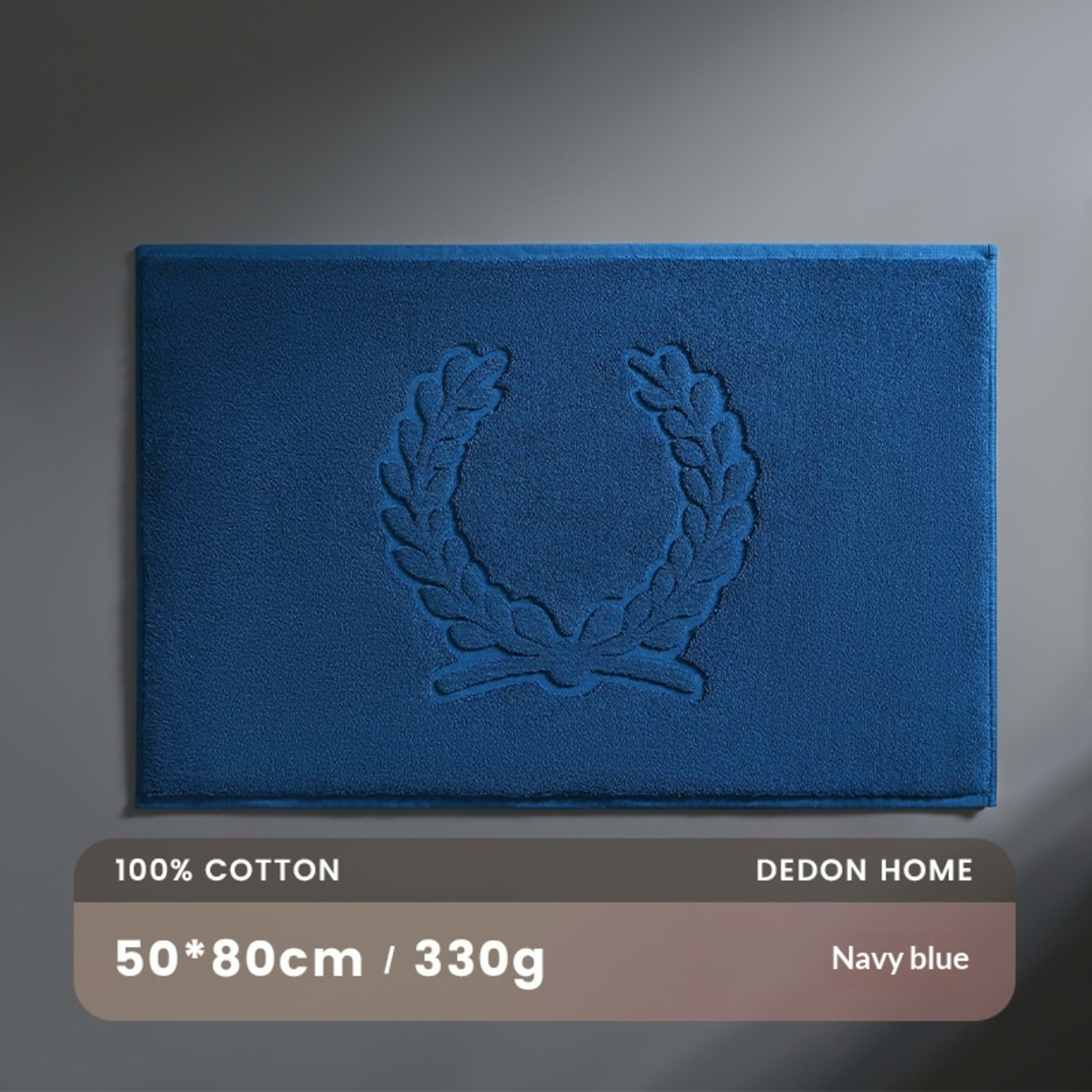 Water-absorbent Pure Cotton Non-slip Bathroom Floor Mat 2