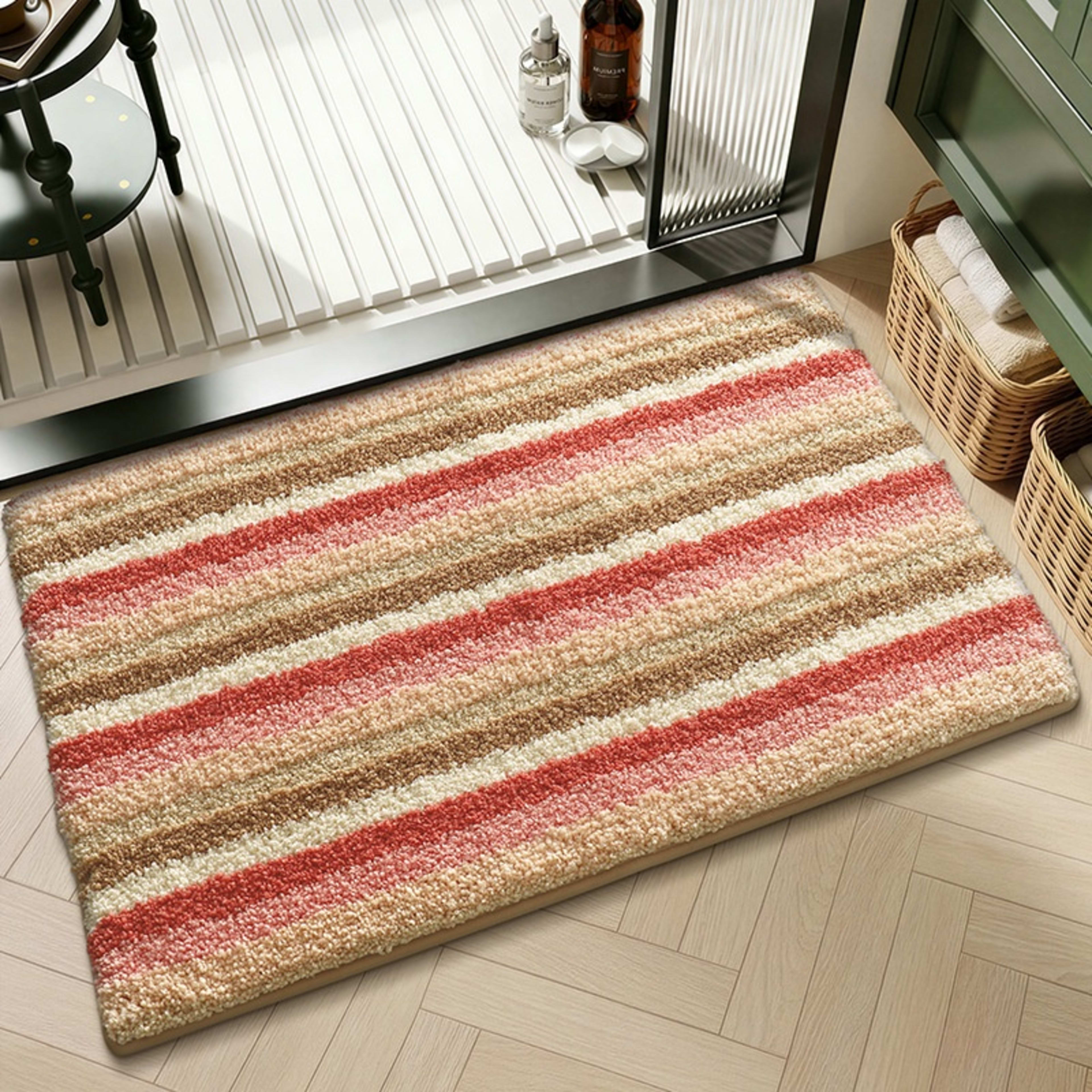 Water-absorbent Non-slip Geometric Lattice Floor Mat 27