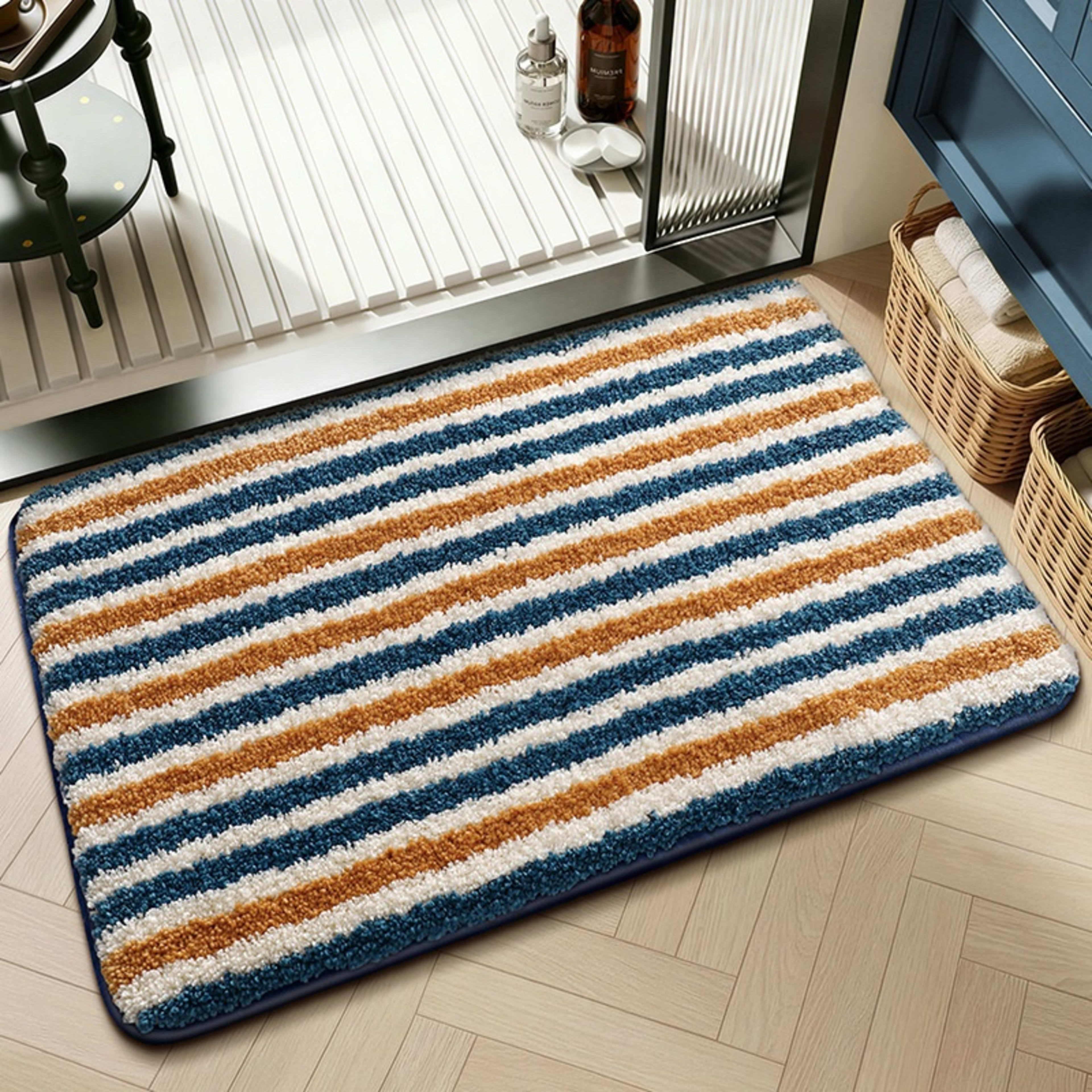 Water-absorbent Non-slip Geometric Lattice Floor Mat 29