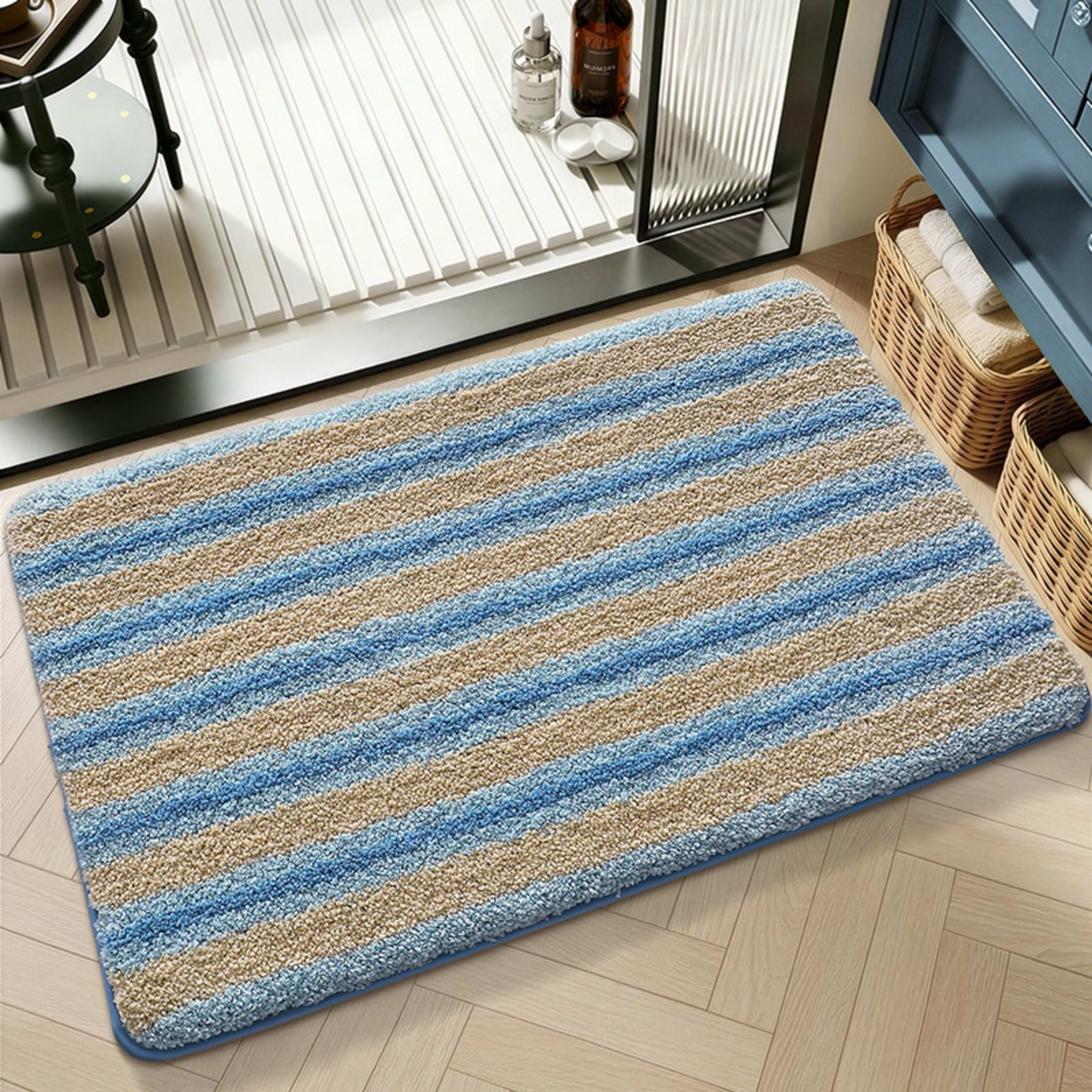 Water-absorbent Non-slip Geometric Lattice Floor Mat 16