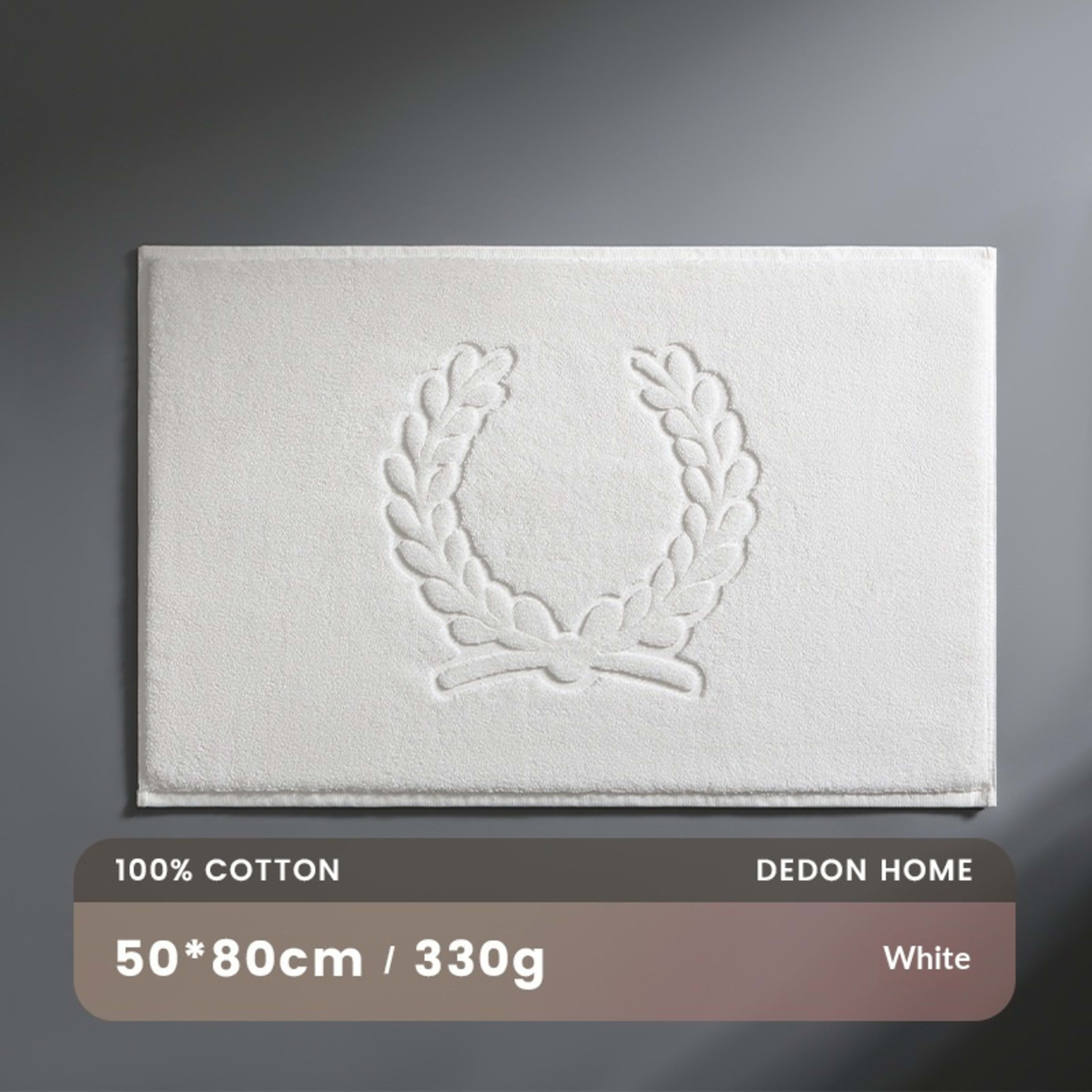 Water-absorbent Pure Cotton Non-slip Bathroom Floor Mat 4