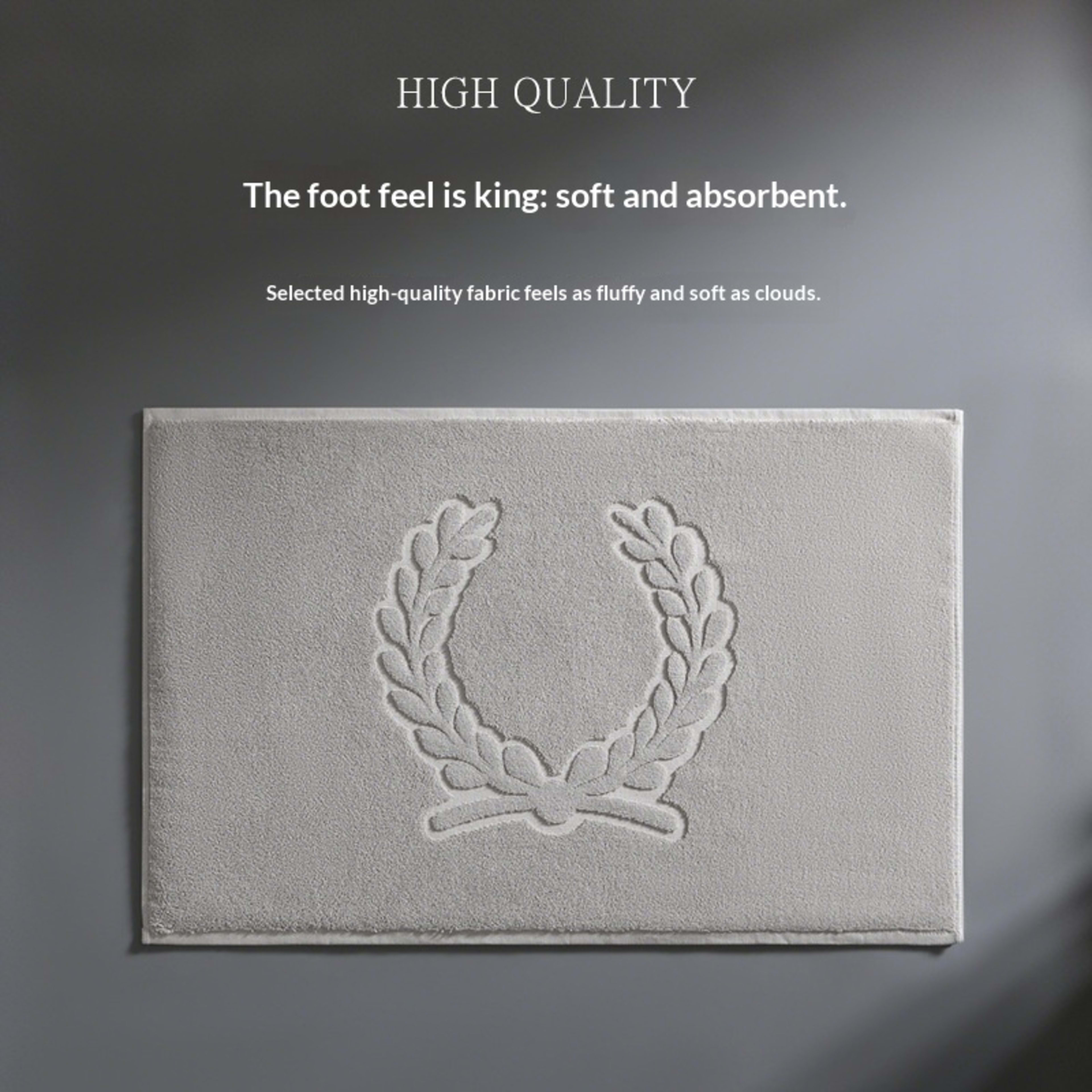 Water-absorbent Pure Cotton Non-slip Bathroom Floor Mat 8