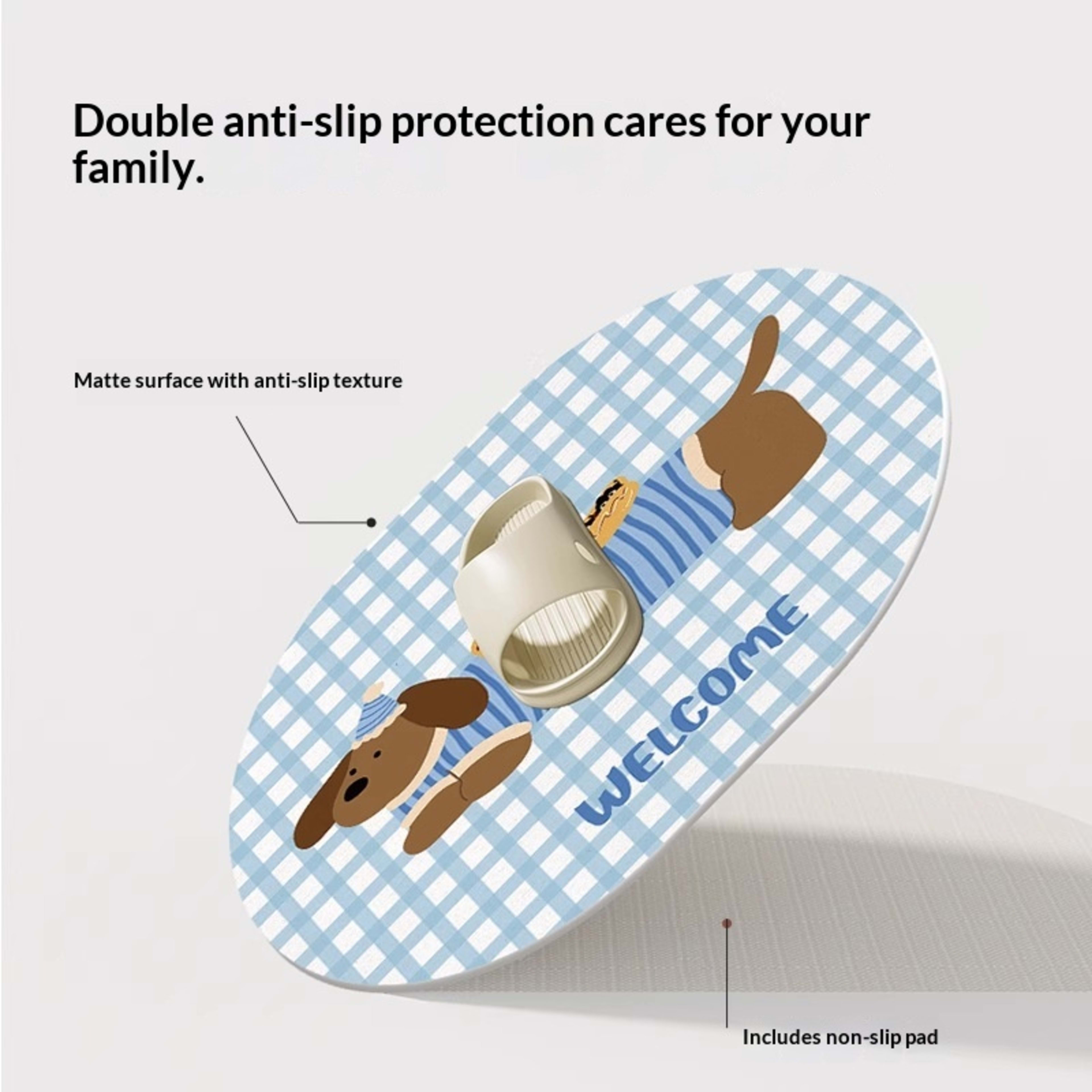 Quick-drying Cartoon Silica Mud Floor Mat 4
