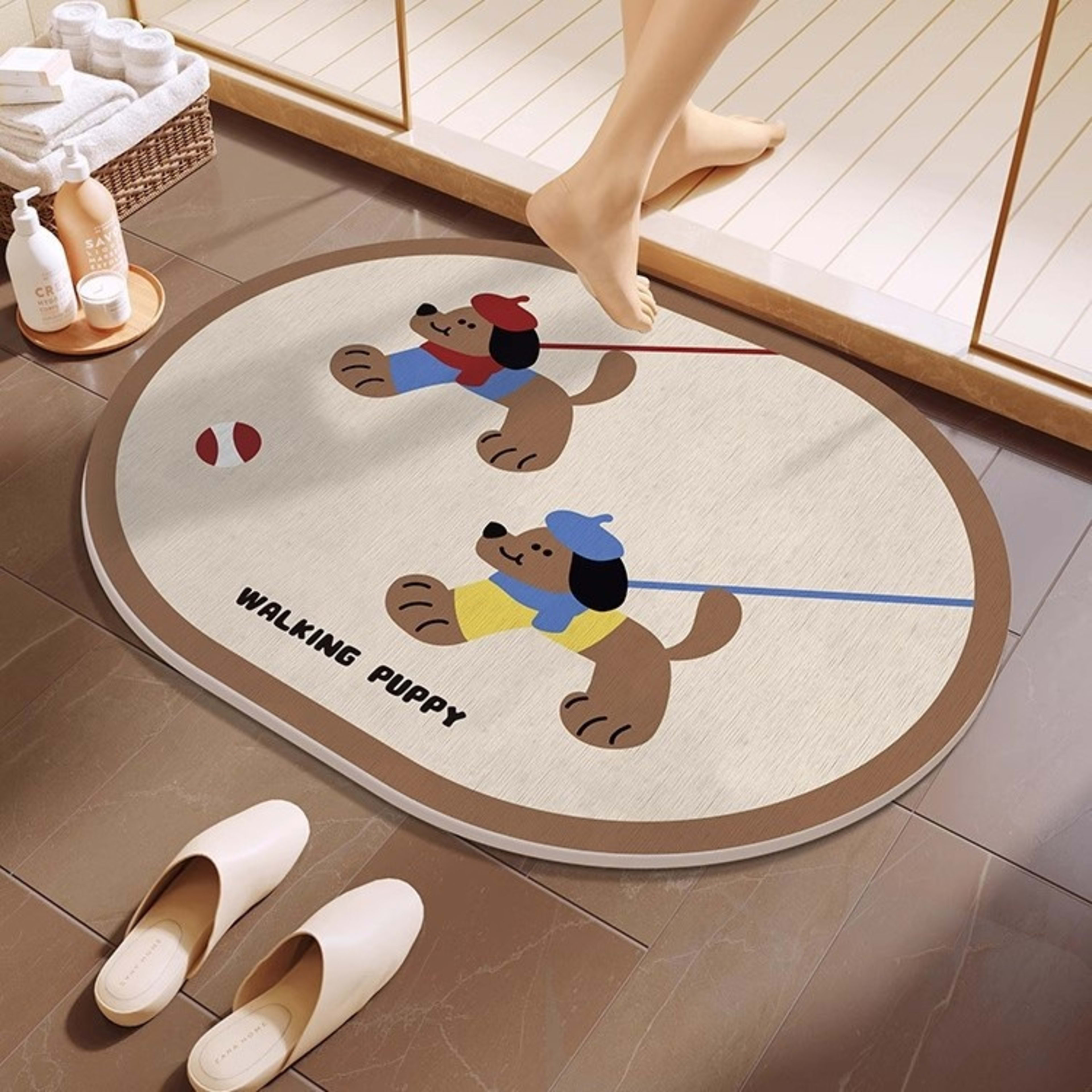 Quick-drying Cartoon Silica Mud Floor Mat 13