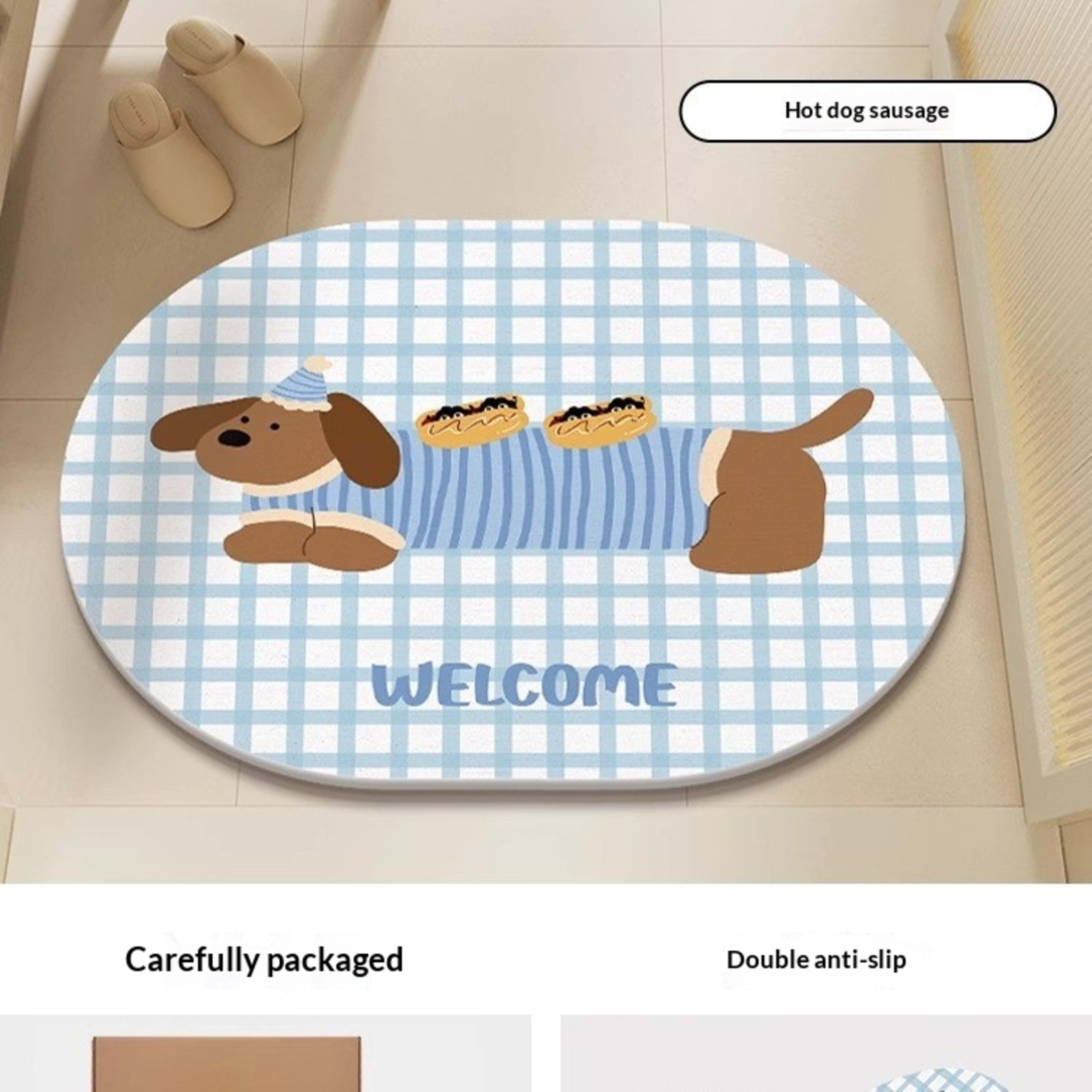 Quick-drying Cartoon Silica Mud Floor Mat 21