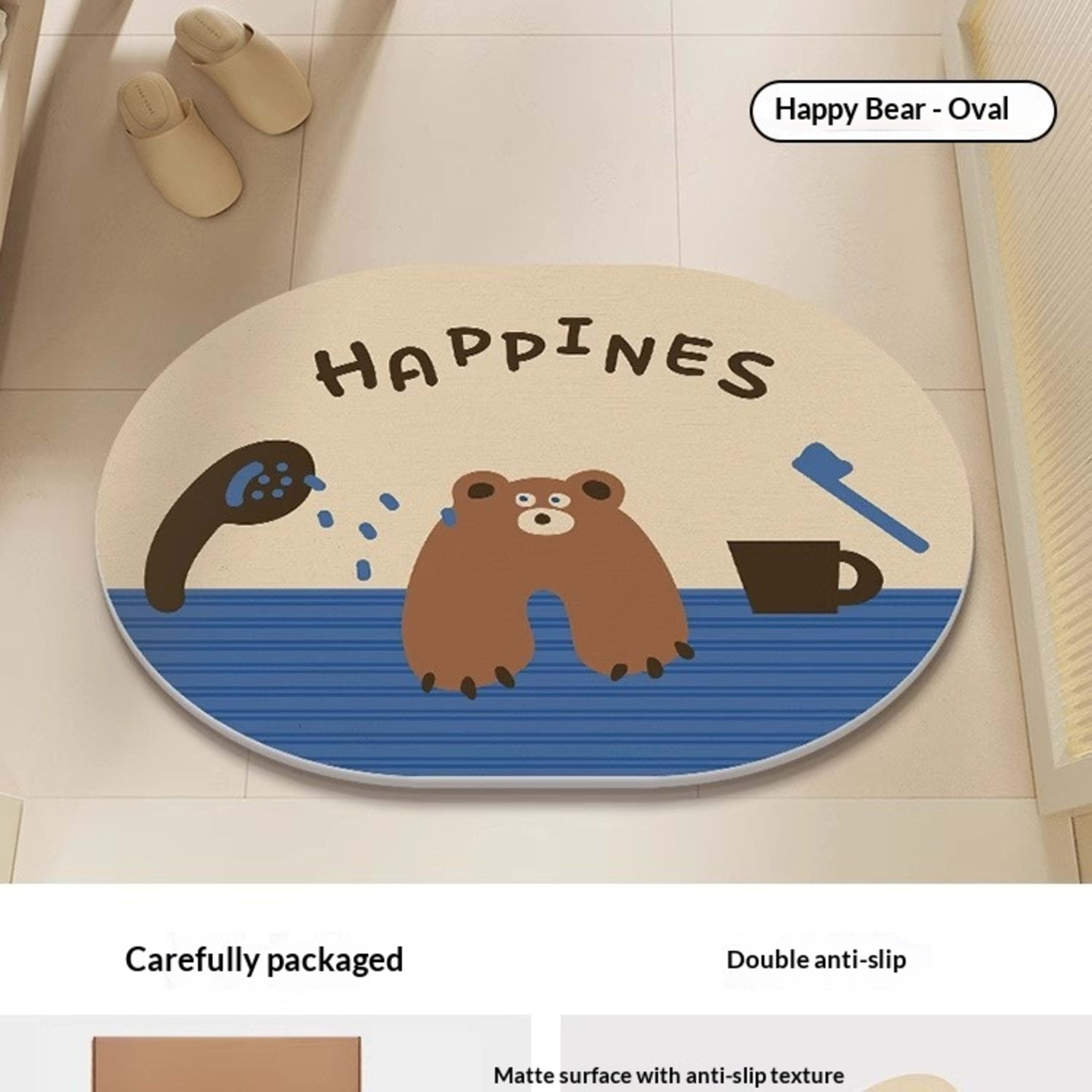 Quick-drying Cartoon Silica Mud Floor Mat 24