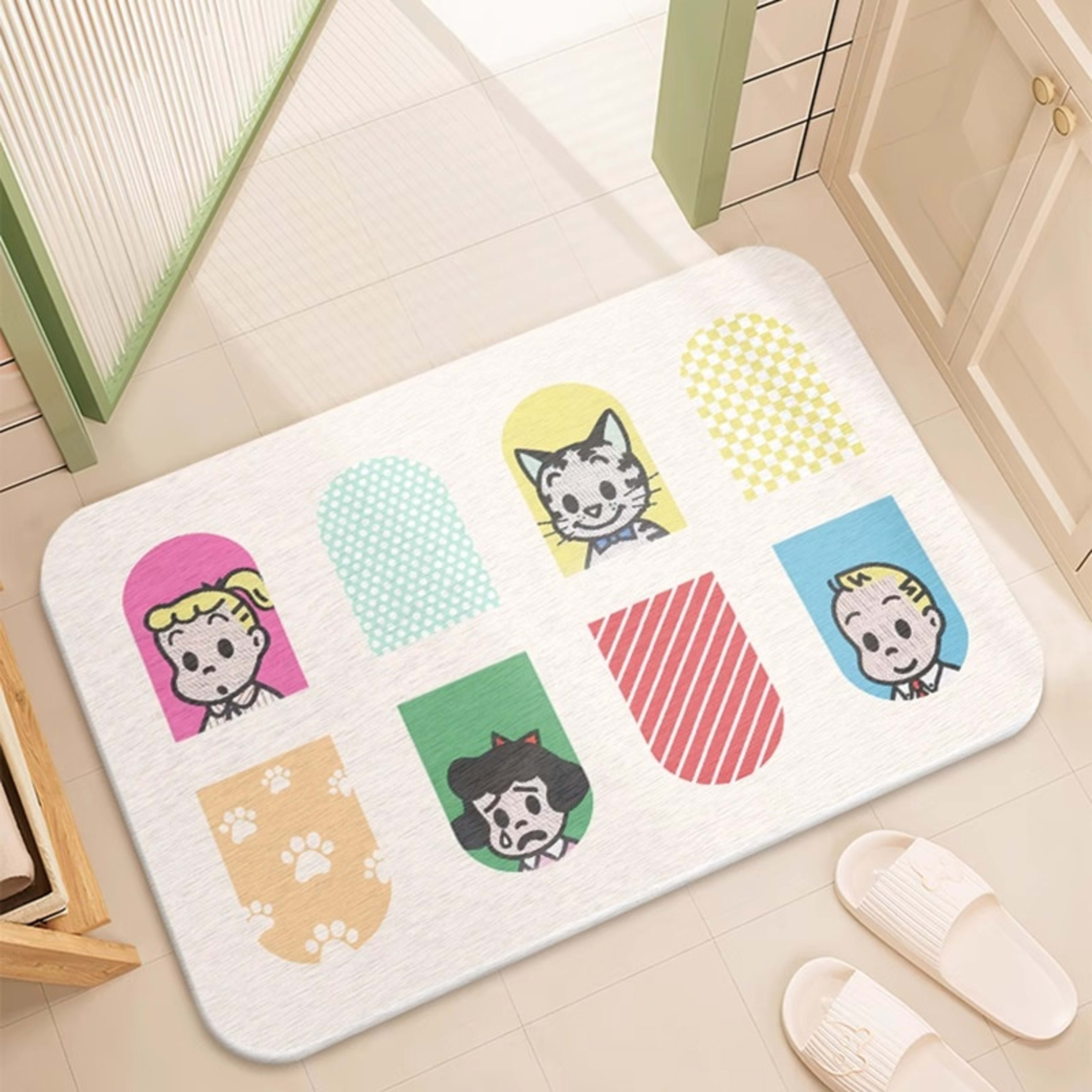 Quick-drying Cartoon Silica Mud Floor Mat 6