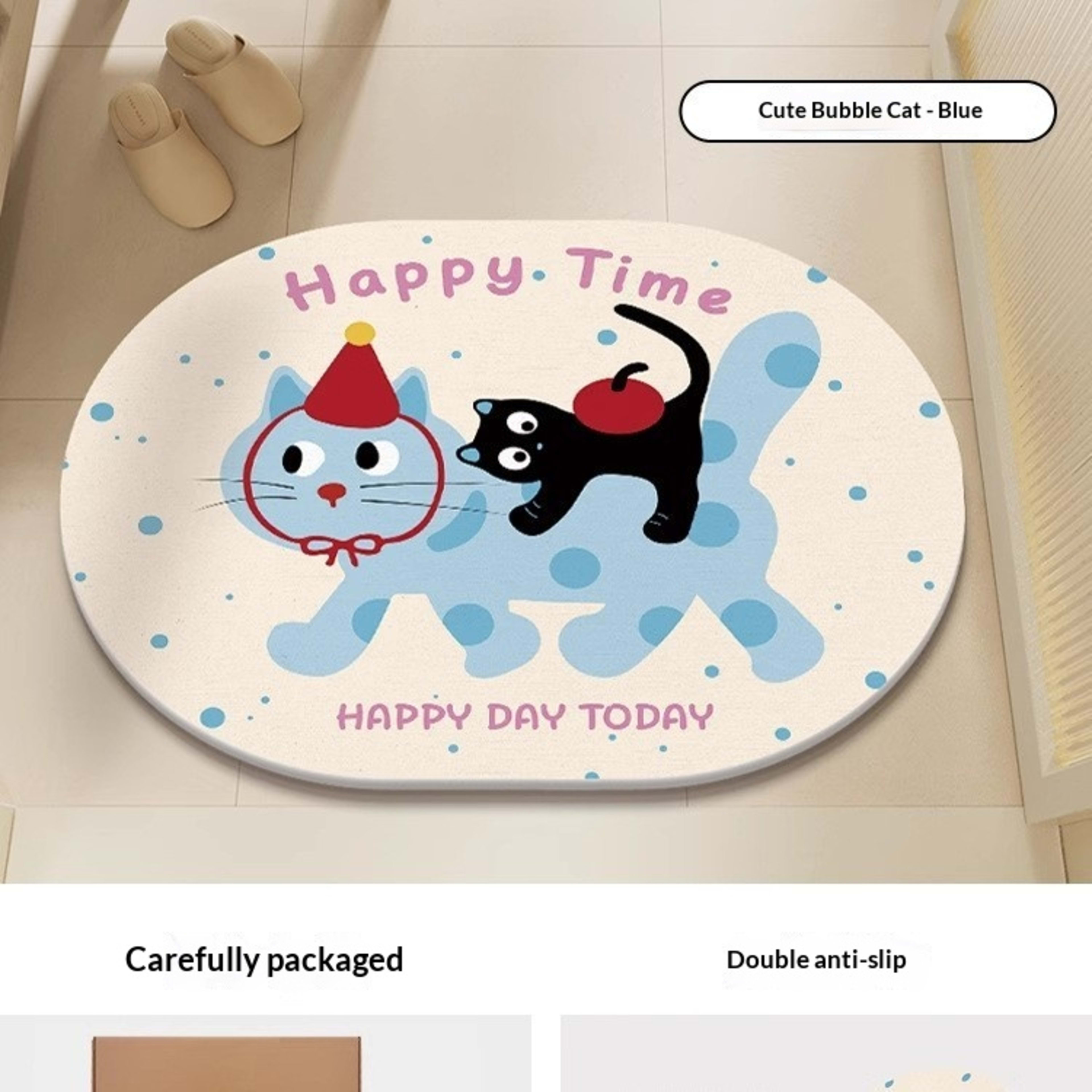 Quick-drying Cartoon Silica Mud Floor Mat 19