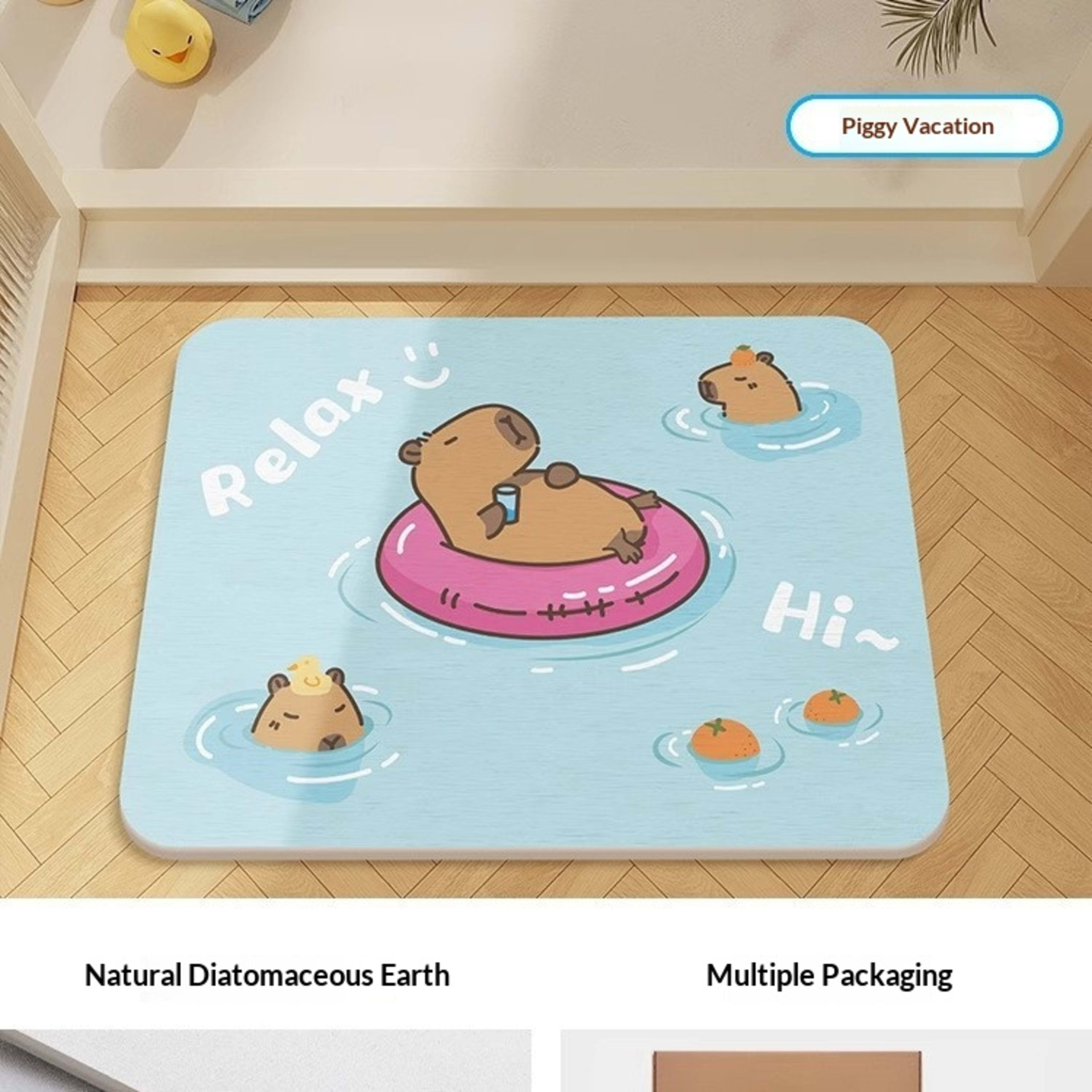 Quick-drying Cartoon Silica Mud Floor Mat 28
