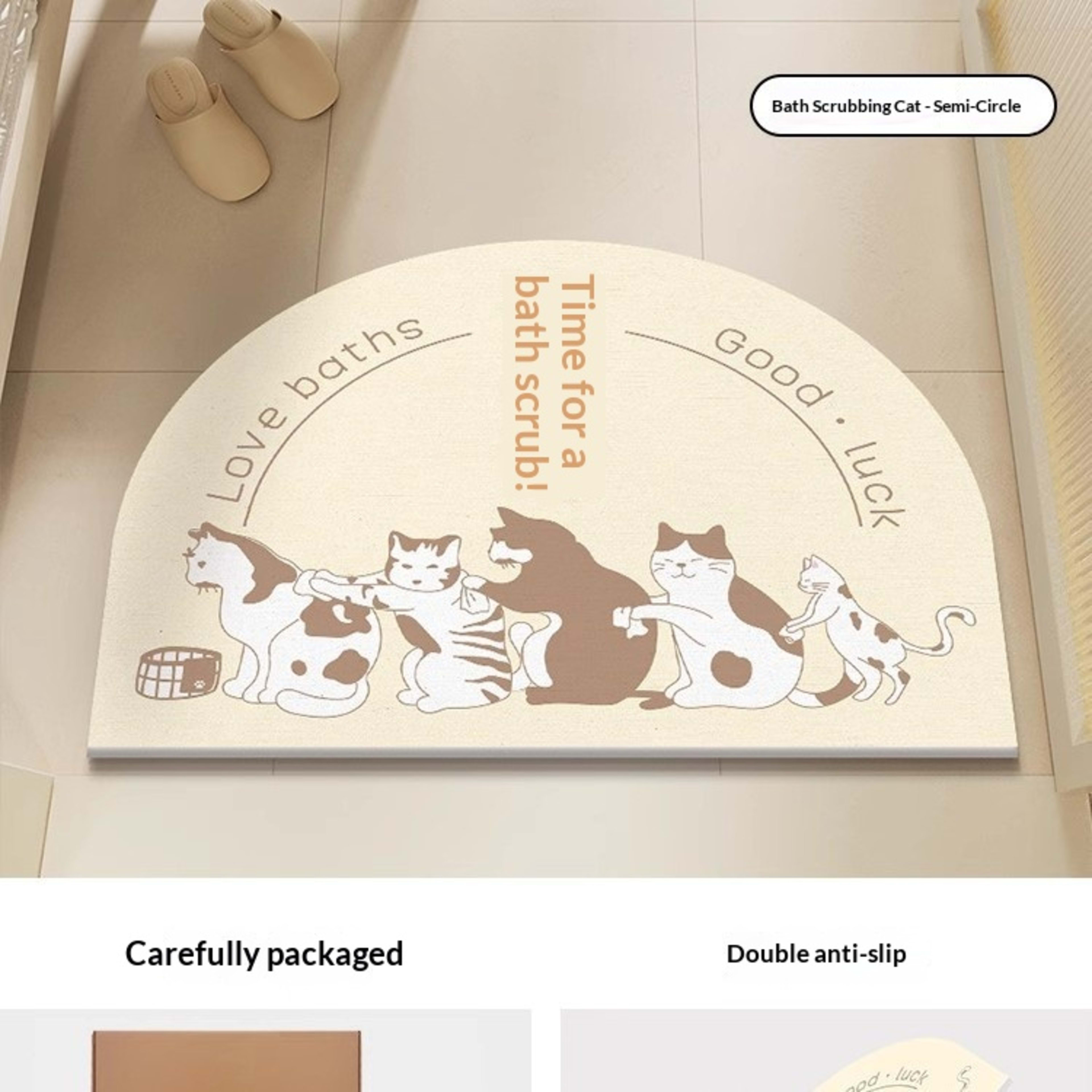 Quick-drying Cartoon Silica Mud Floor Mat 9