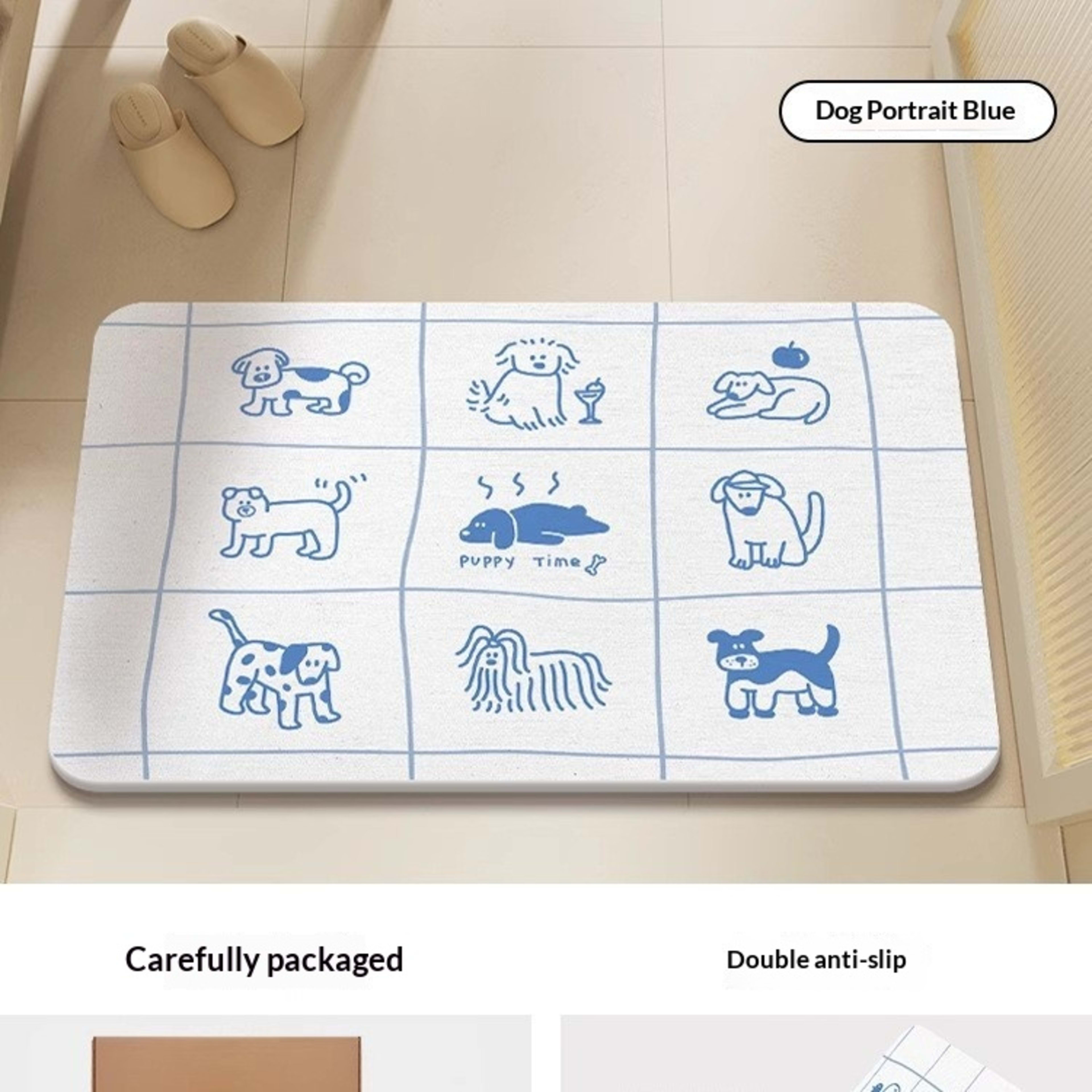 Quick-drying Cartoon Silica Mud Floor Mat 8