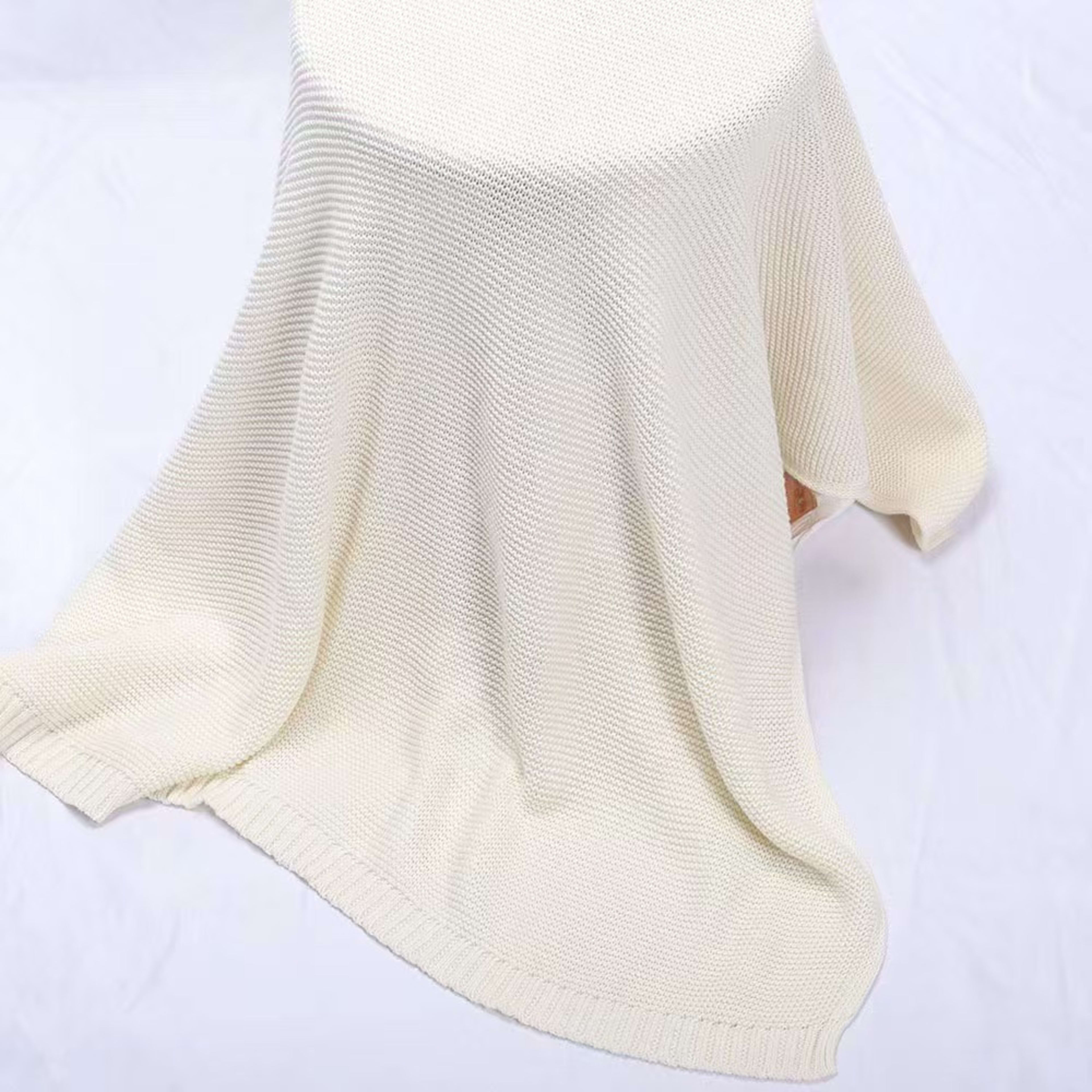 Embroidered Name Baby Knitted Cotton Nap Personality Sofa Blanket 21