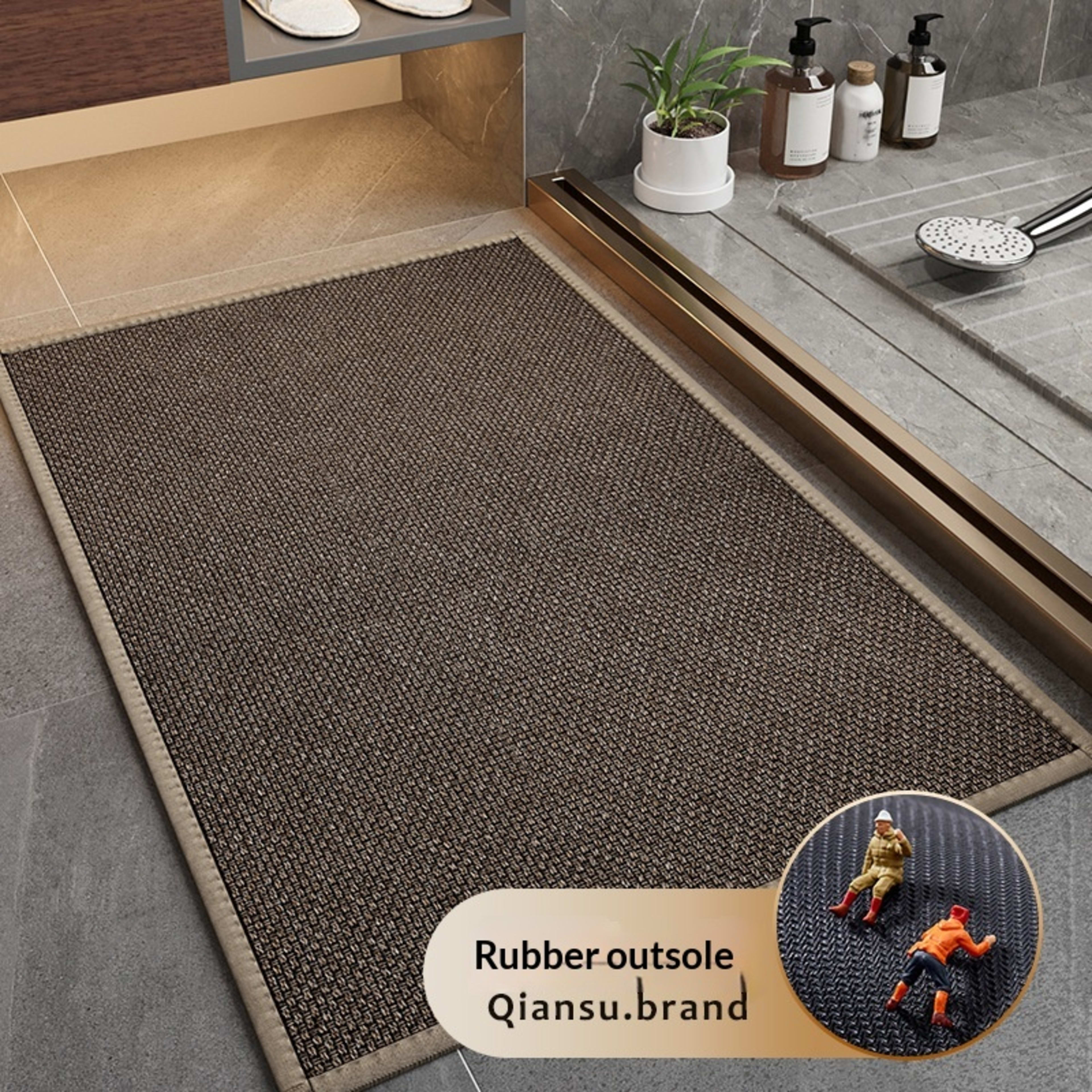 Entrance Doormat Linen-woven Non-slip Bath Mat 2
