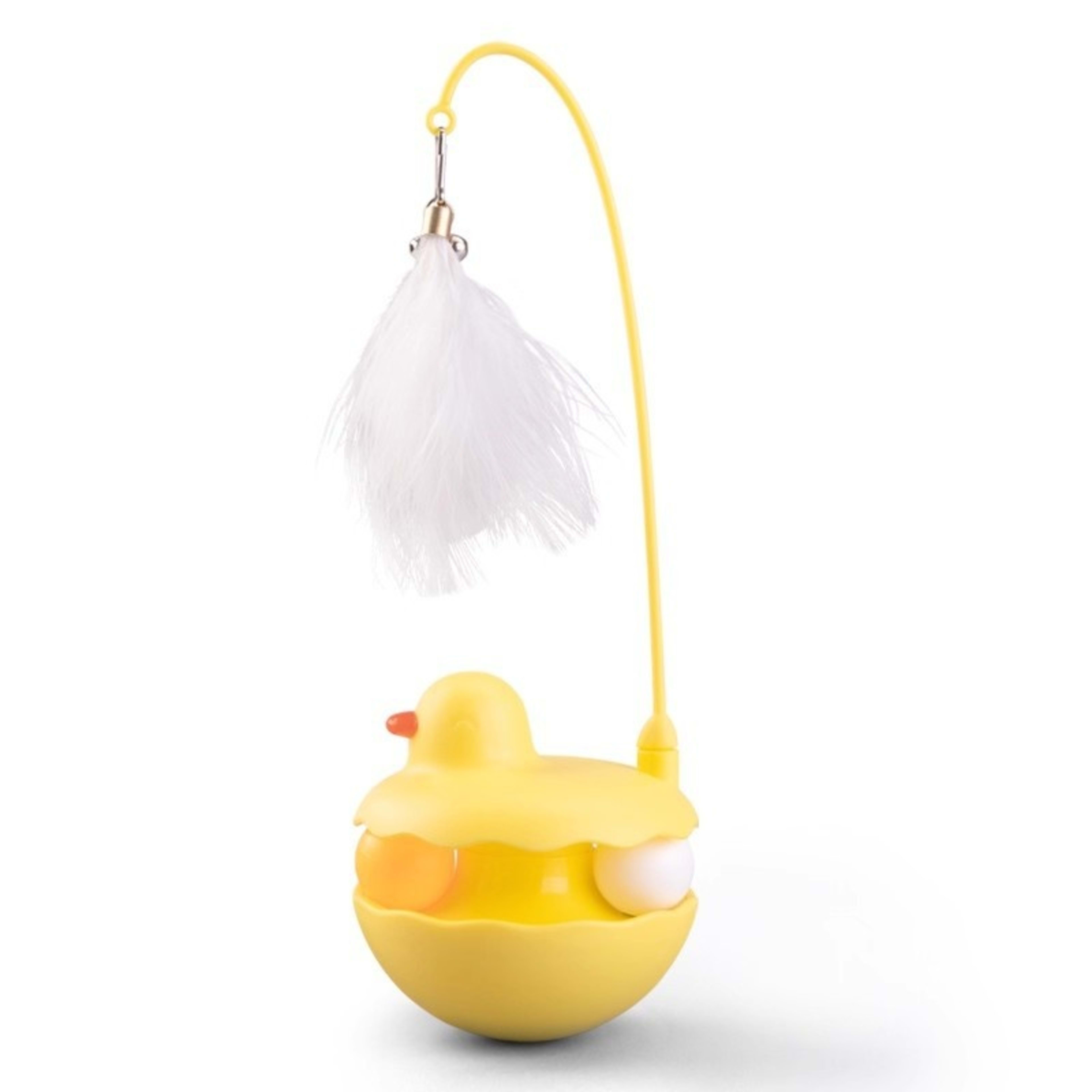 Tumbler Cat Toy A Self-amusing Boredom-busting Gadget Feathered Kitten Accessory 4