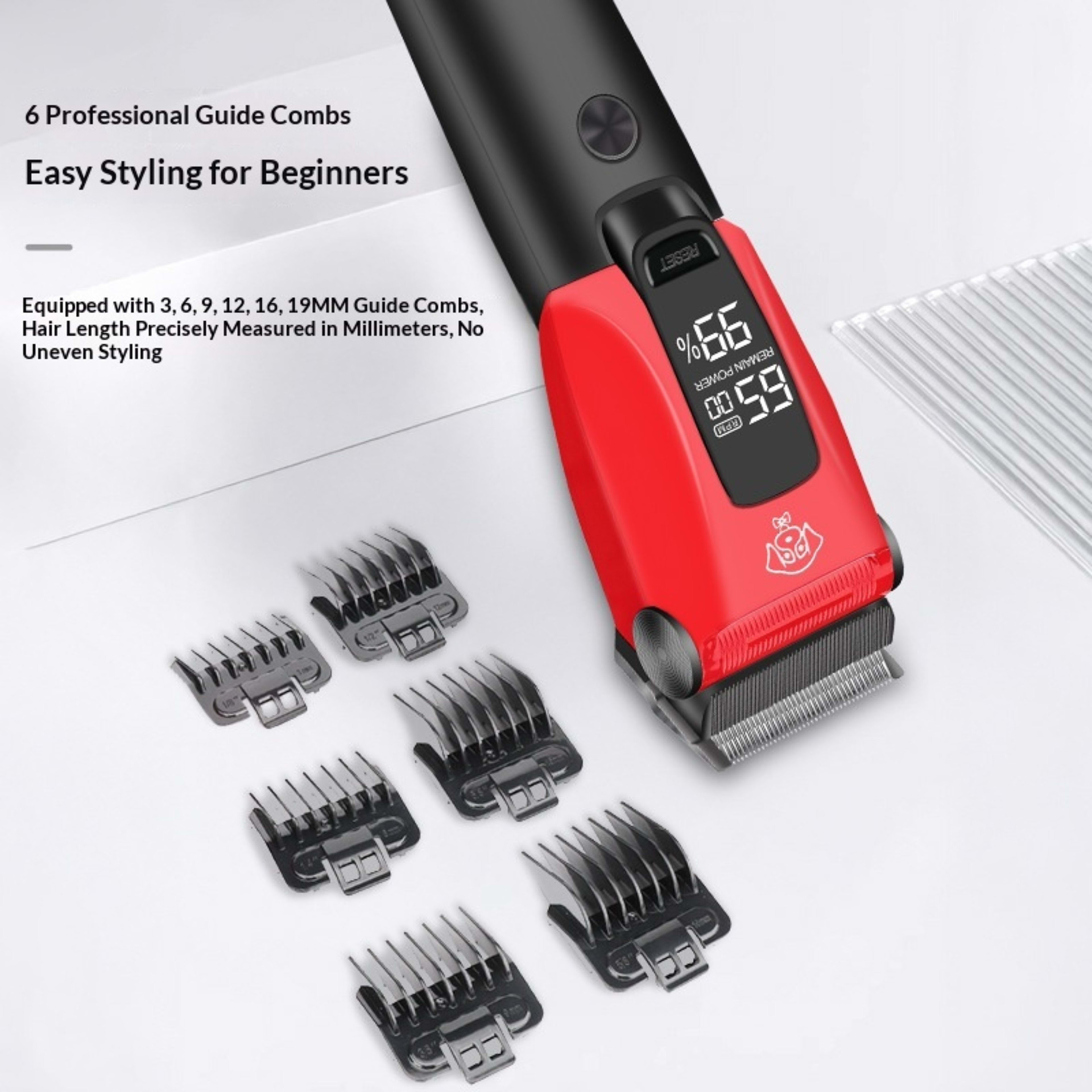 Pet Electric Clipper Dog Grooming Trimmer Rechargeable 2