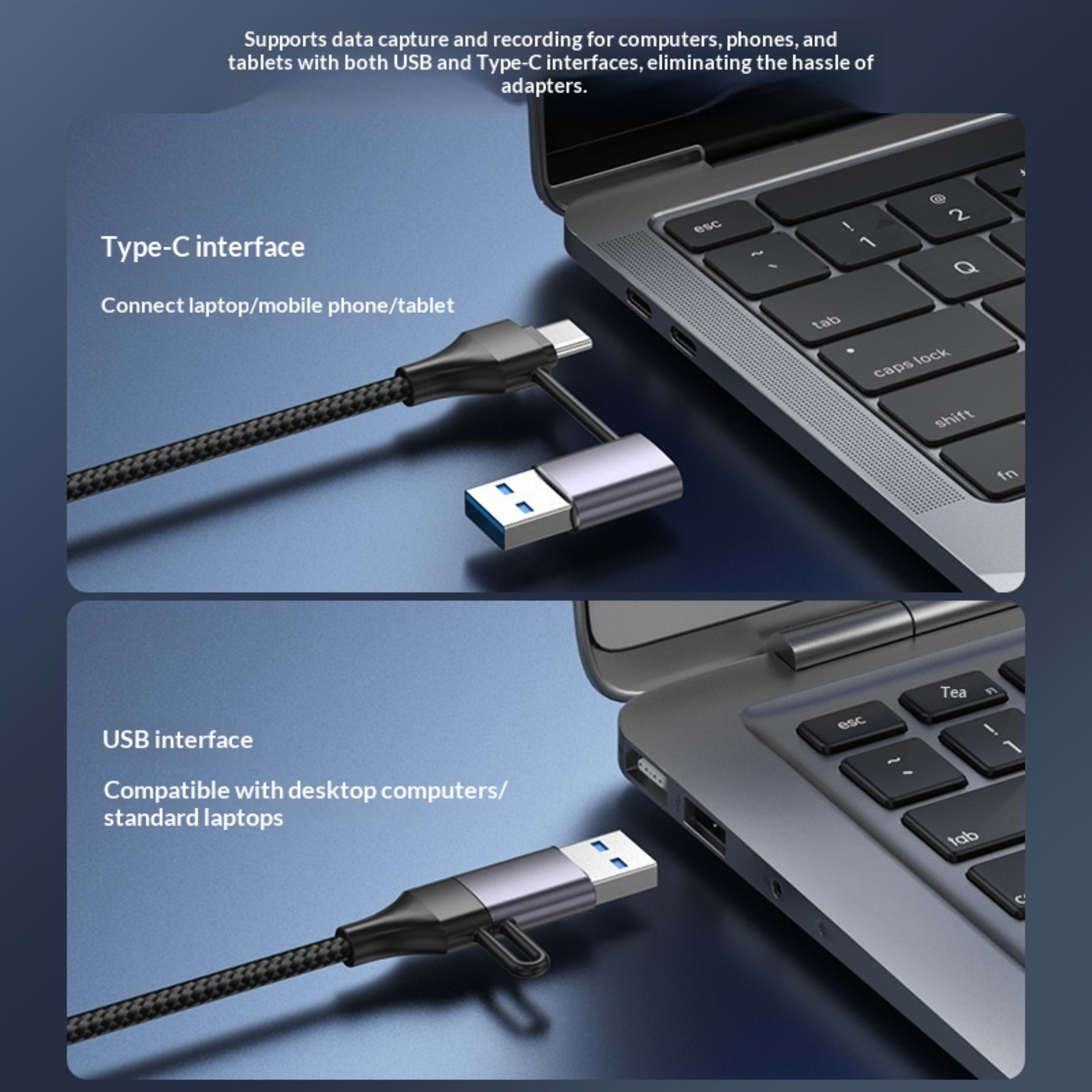 Portable Household Use Dual-function USB 3.0 Hub 3