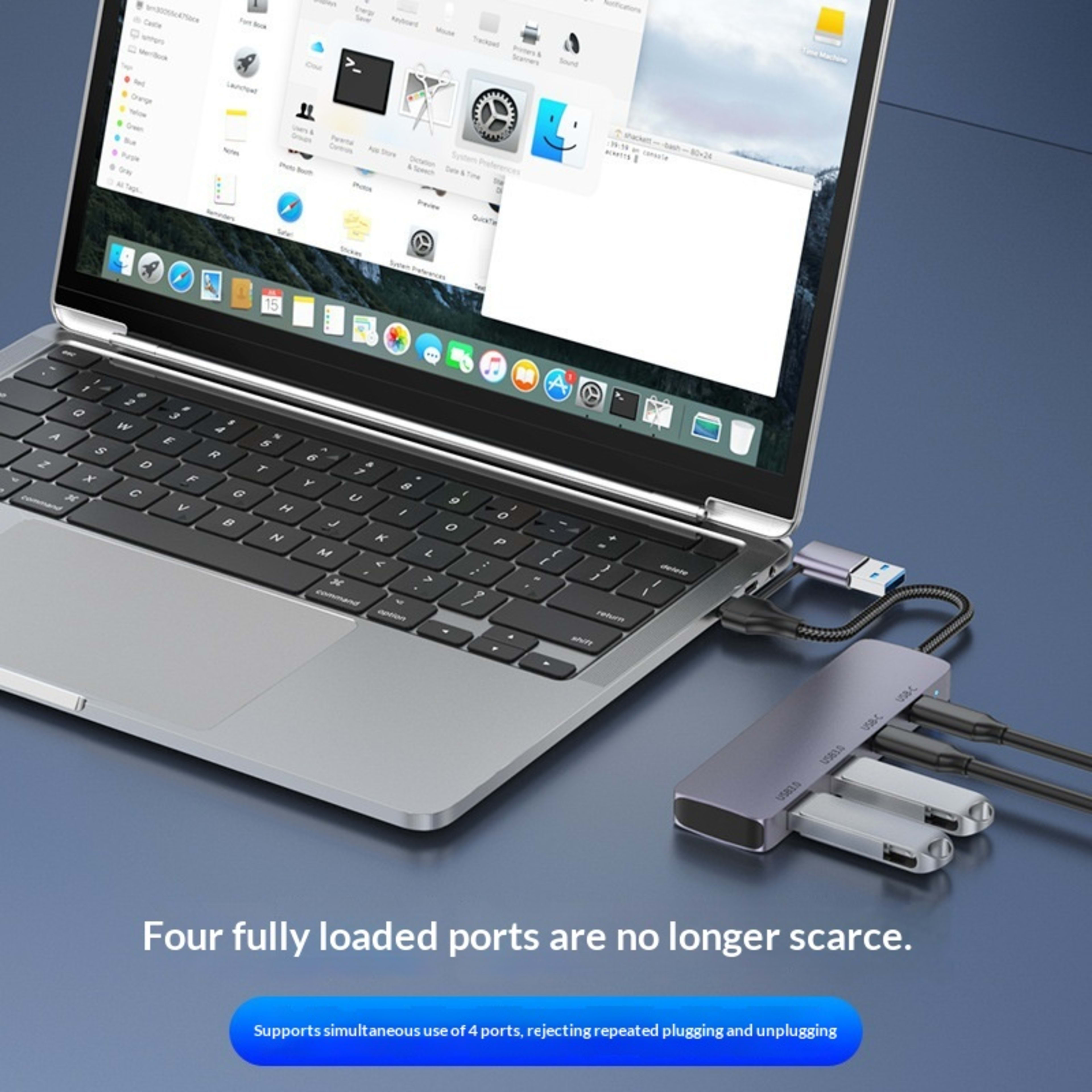 Portable Household Use Dual-function USB 3.0 Hub 2