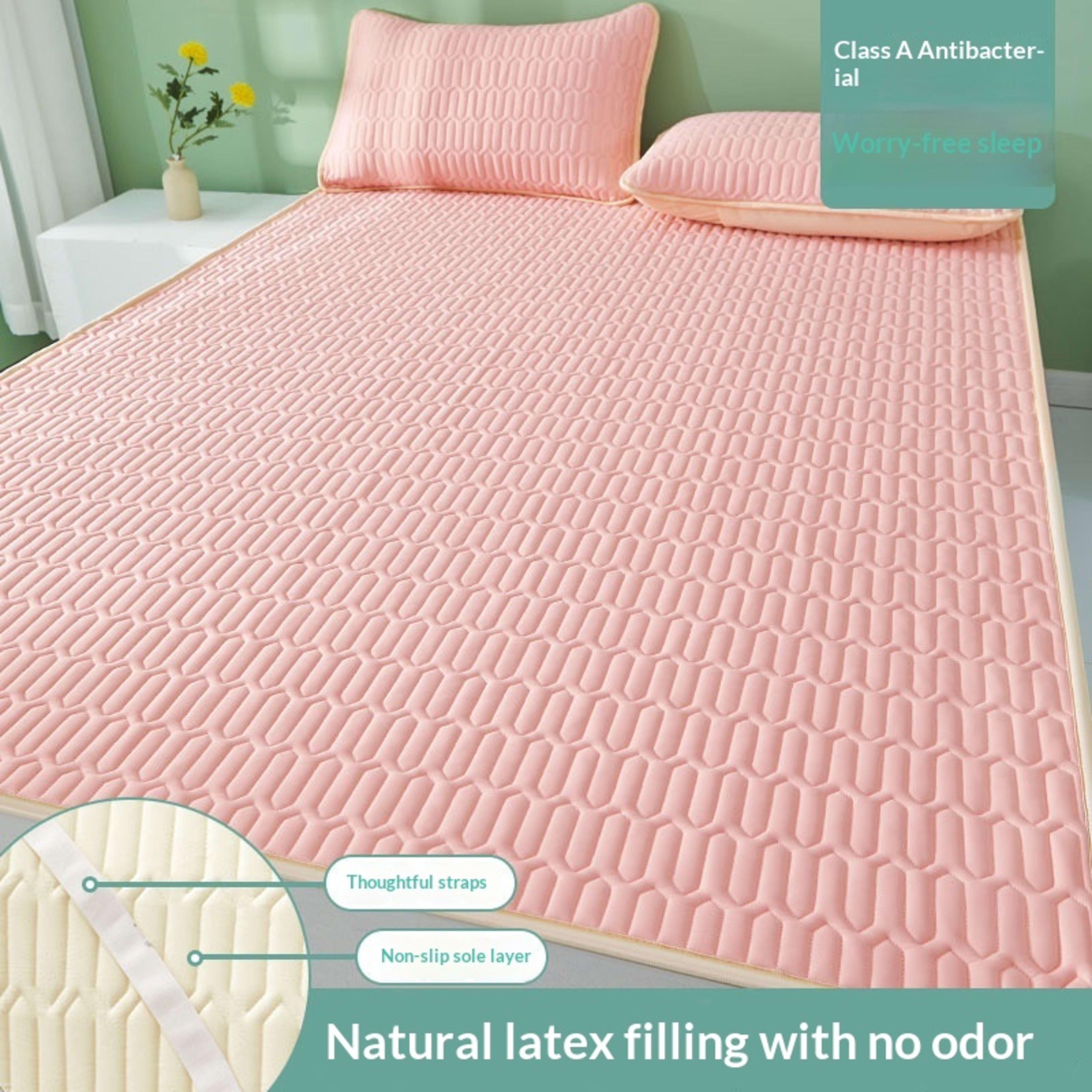 Summer Ice Silk Latex Cooling Mat Class A Baby Grade Three Piece Set 2