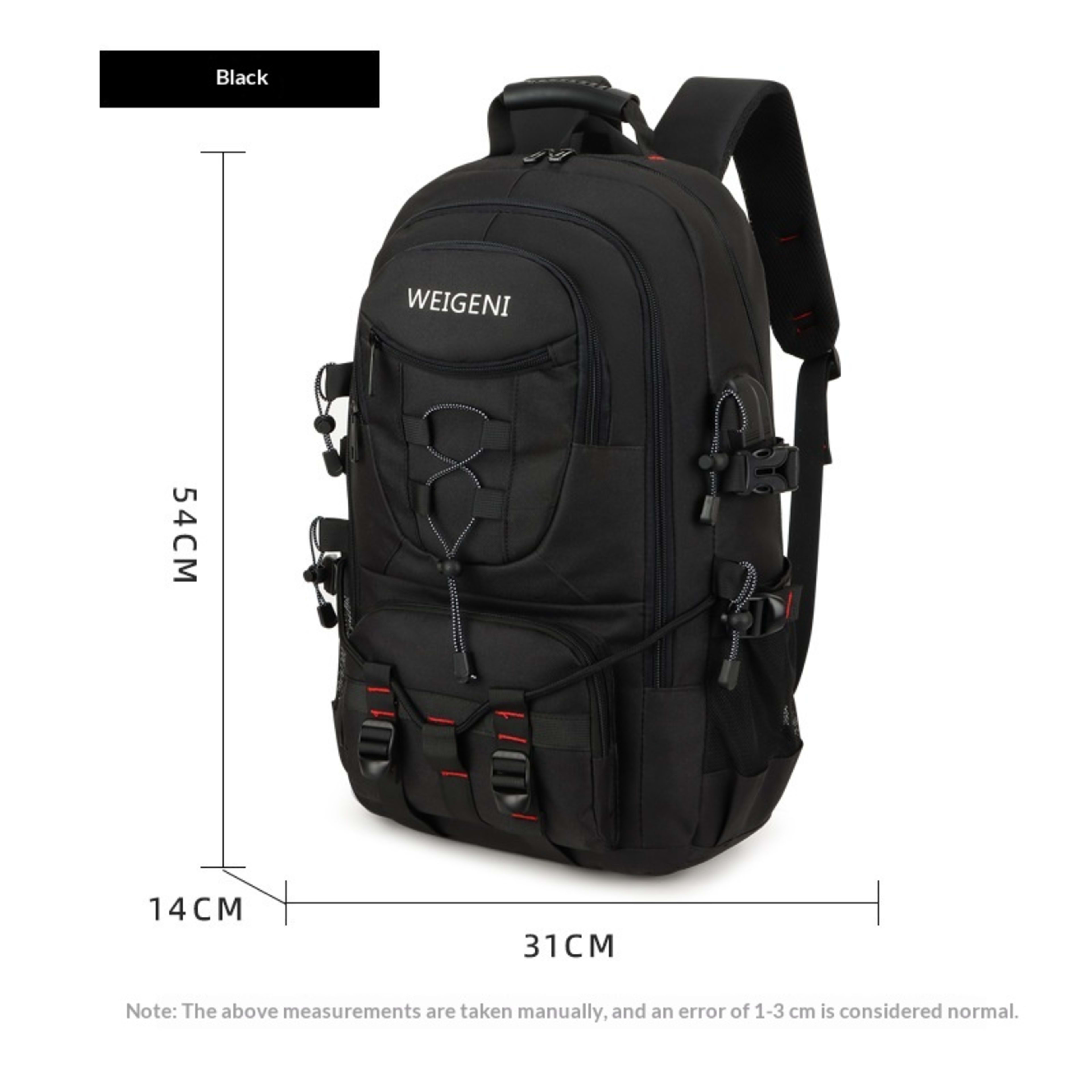 Large-Capacity Mens Casual Sports-Style Outdoor Backpack