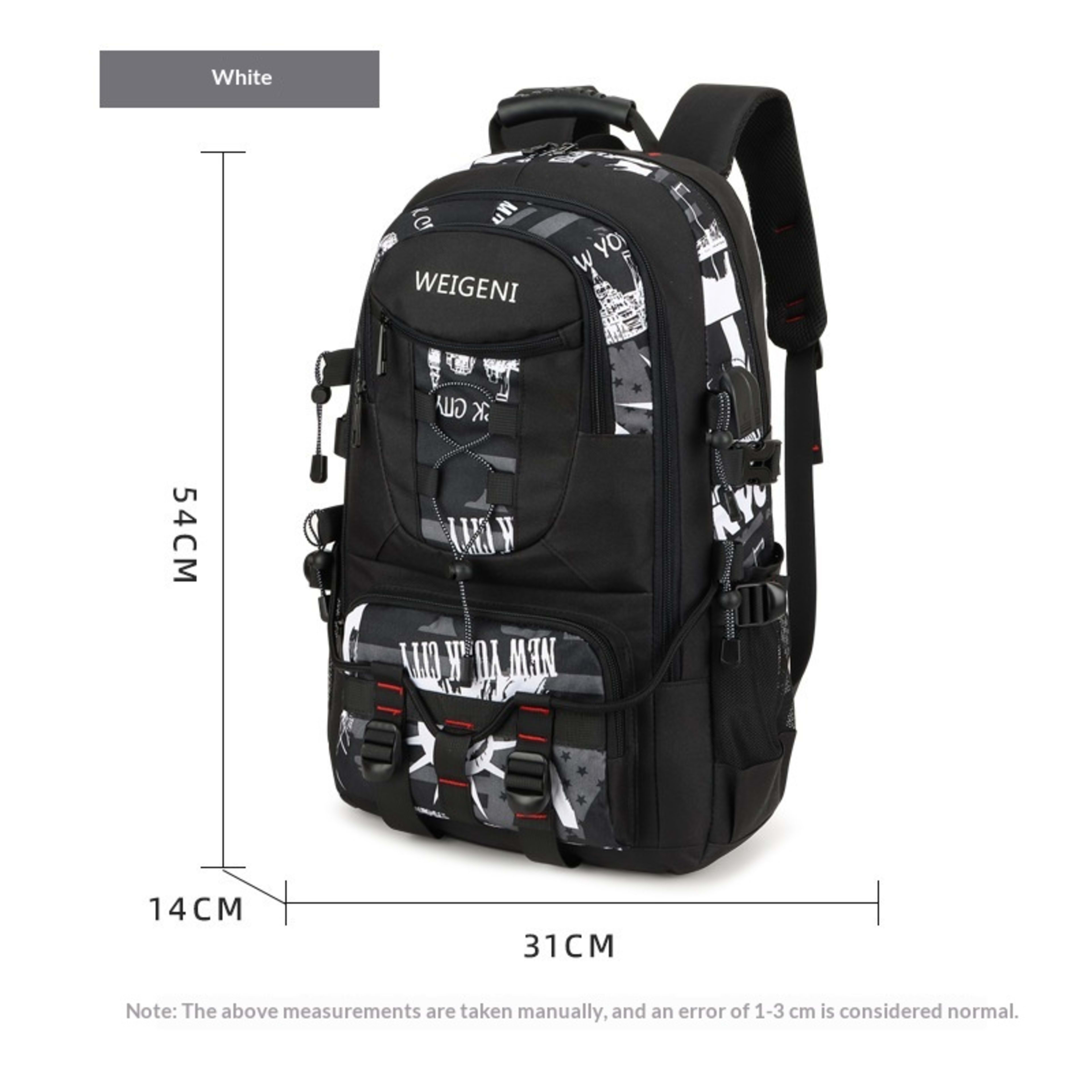 Large-Capacity Mens Casual Sports-Style Outdoor Backpack 5