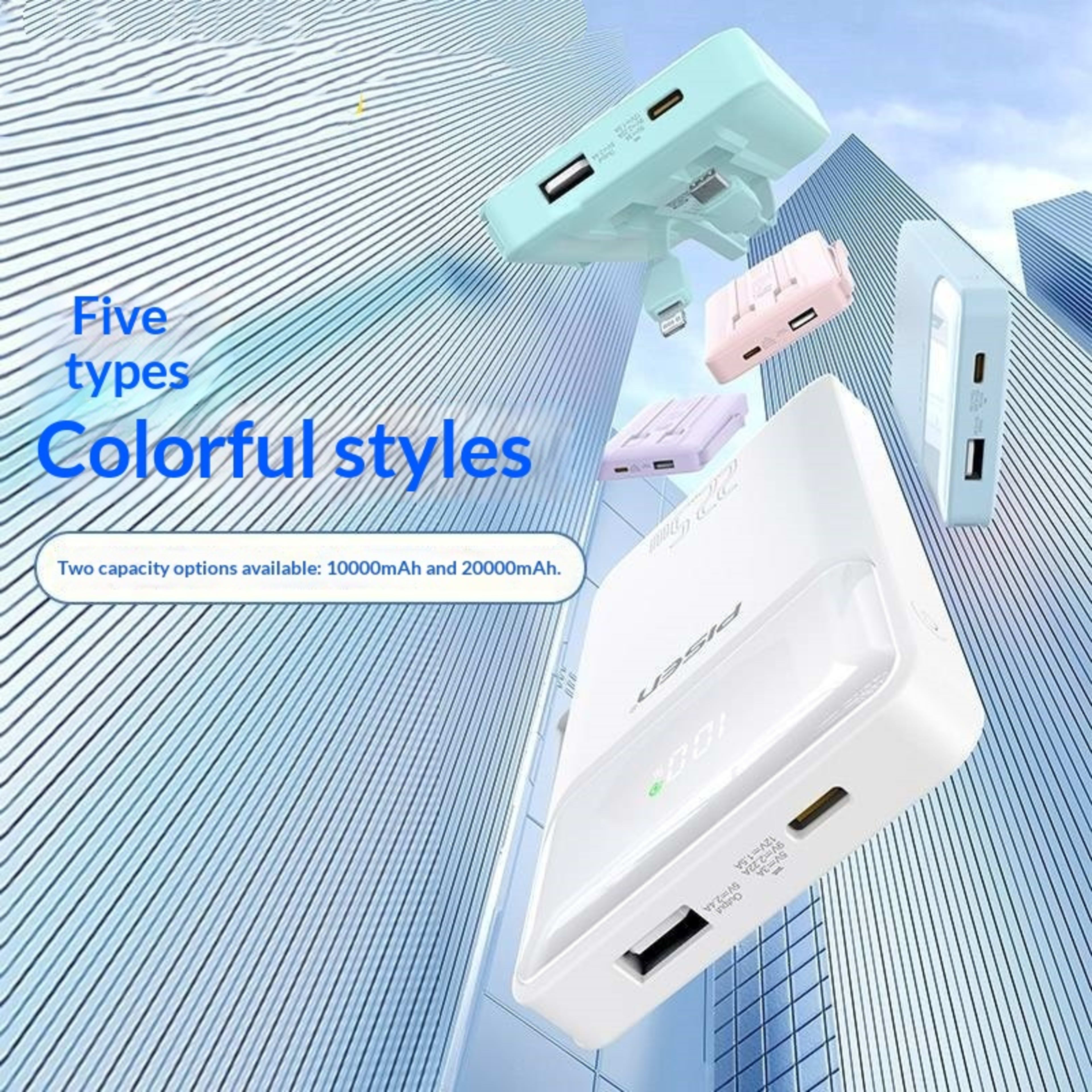 Power Bank With A Built-in Cable And 225W Fast Charging 4