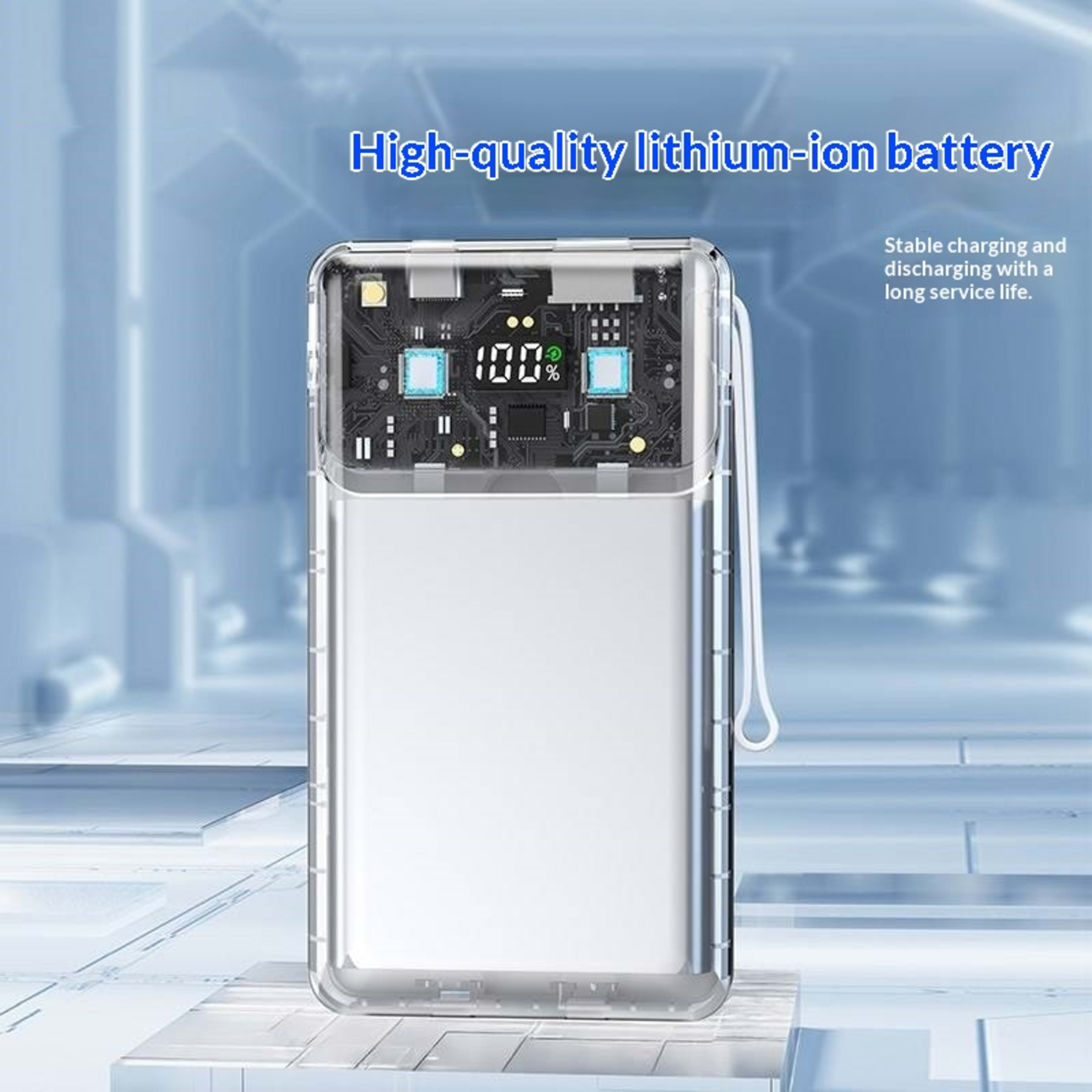 Power Bank With A Built-in Cable And 225W Fast Charging 8