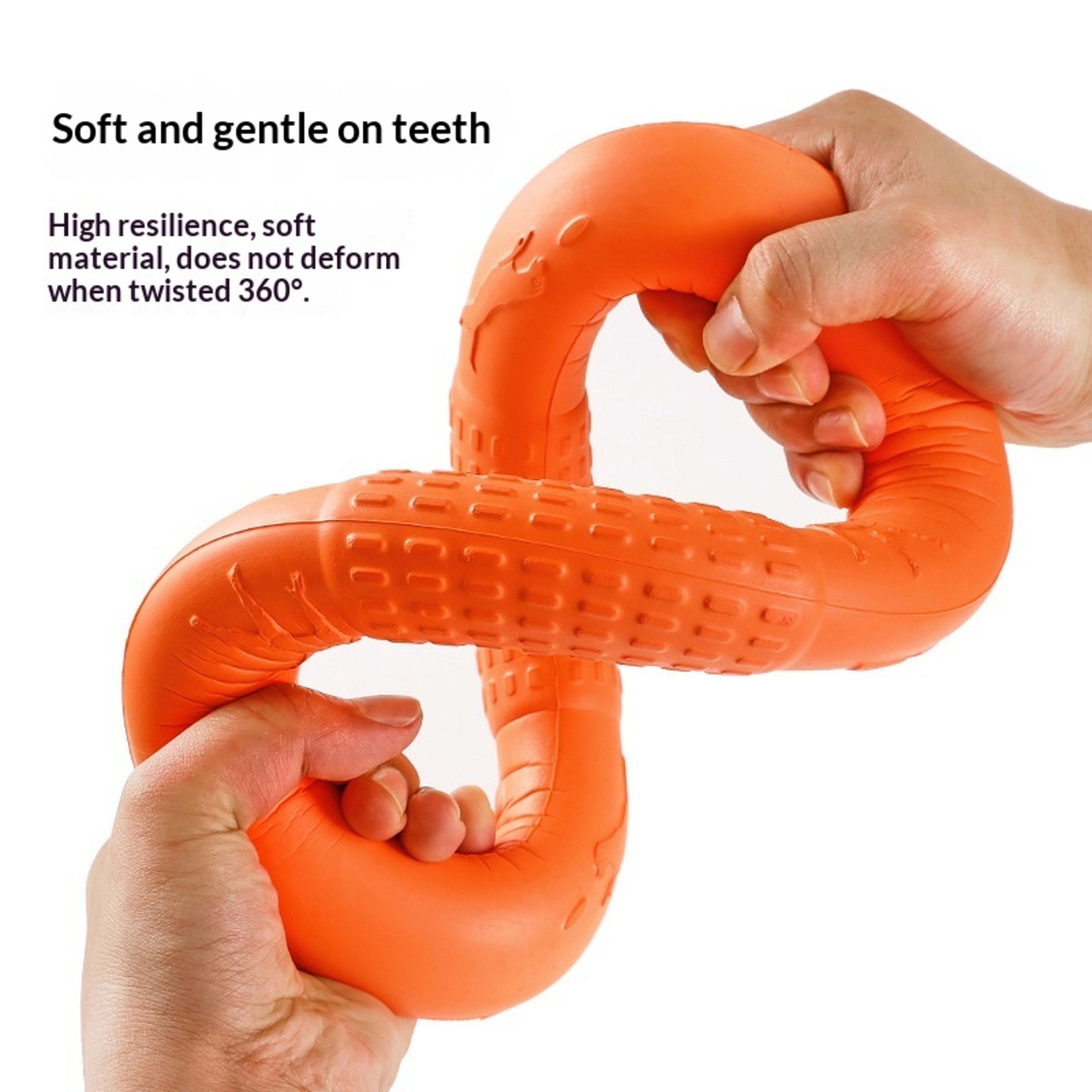 Nip-resistant Soft Pull-ring Flying Disc Dog Training Pet Toy 7