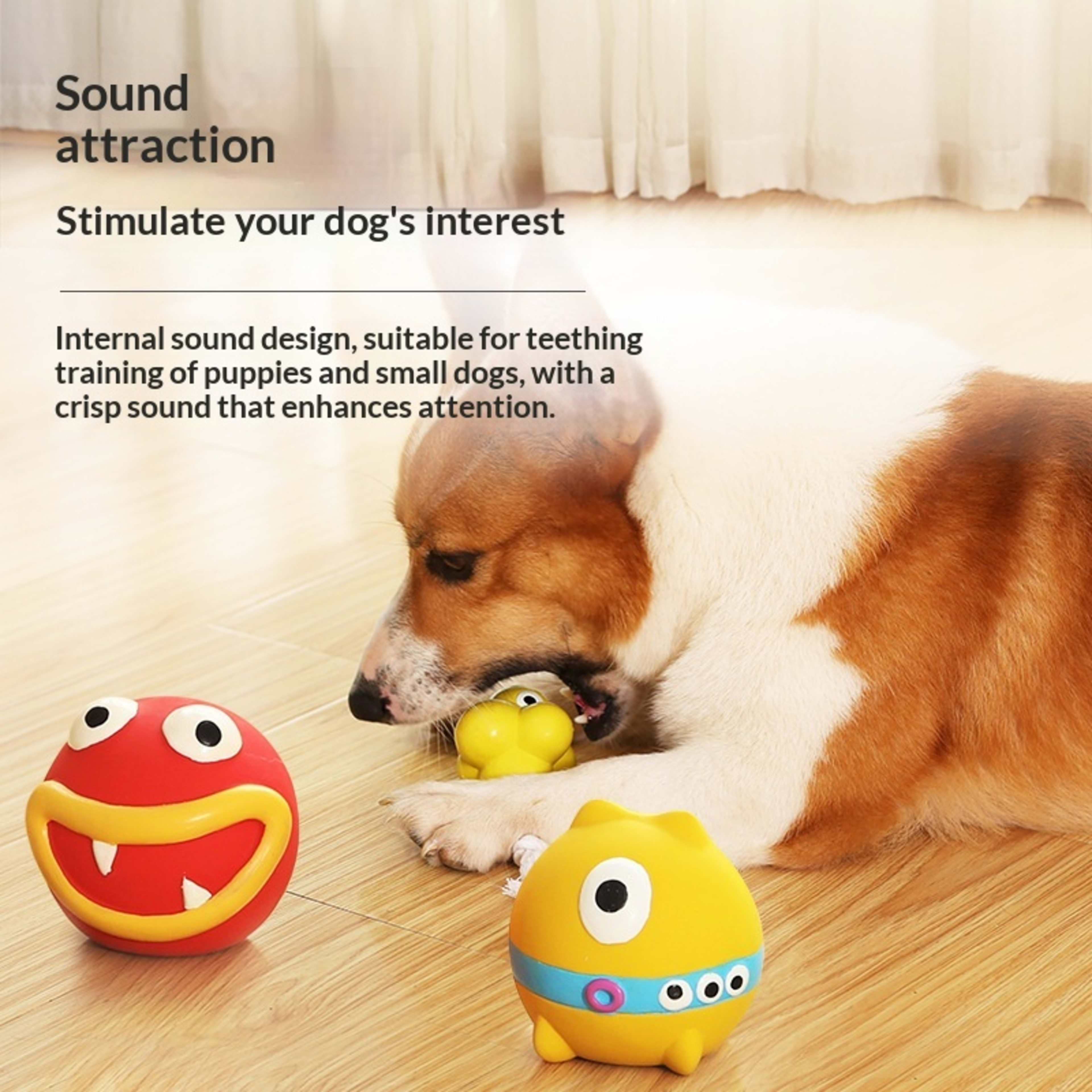 Durable Chew-Resistant Natural Latex Pet Squeaky Toy 8