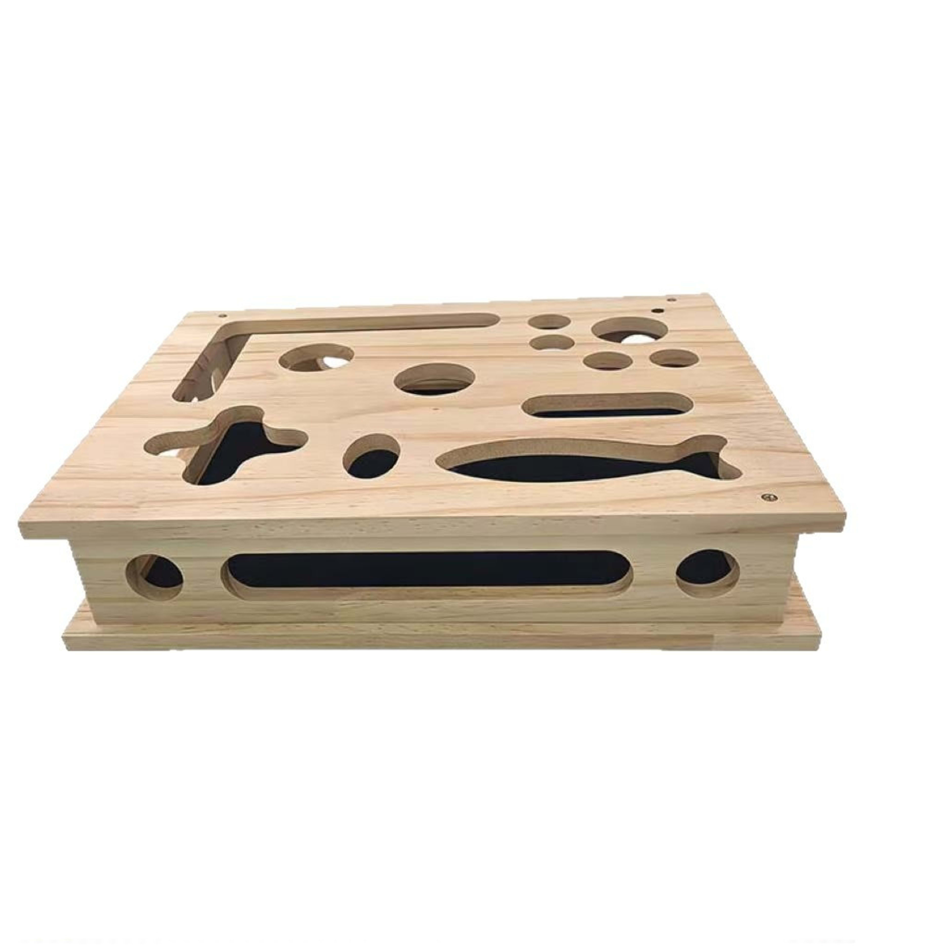 Wooden Fun Cat Scratching Box For Teasing And Self-Entertainment 6