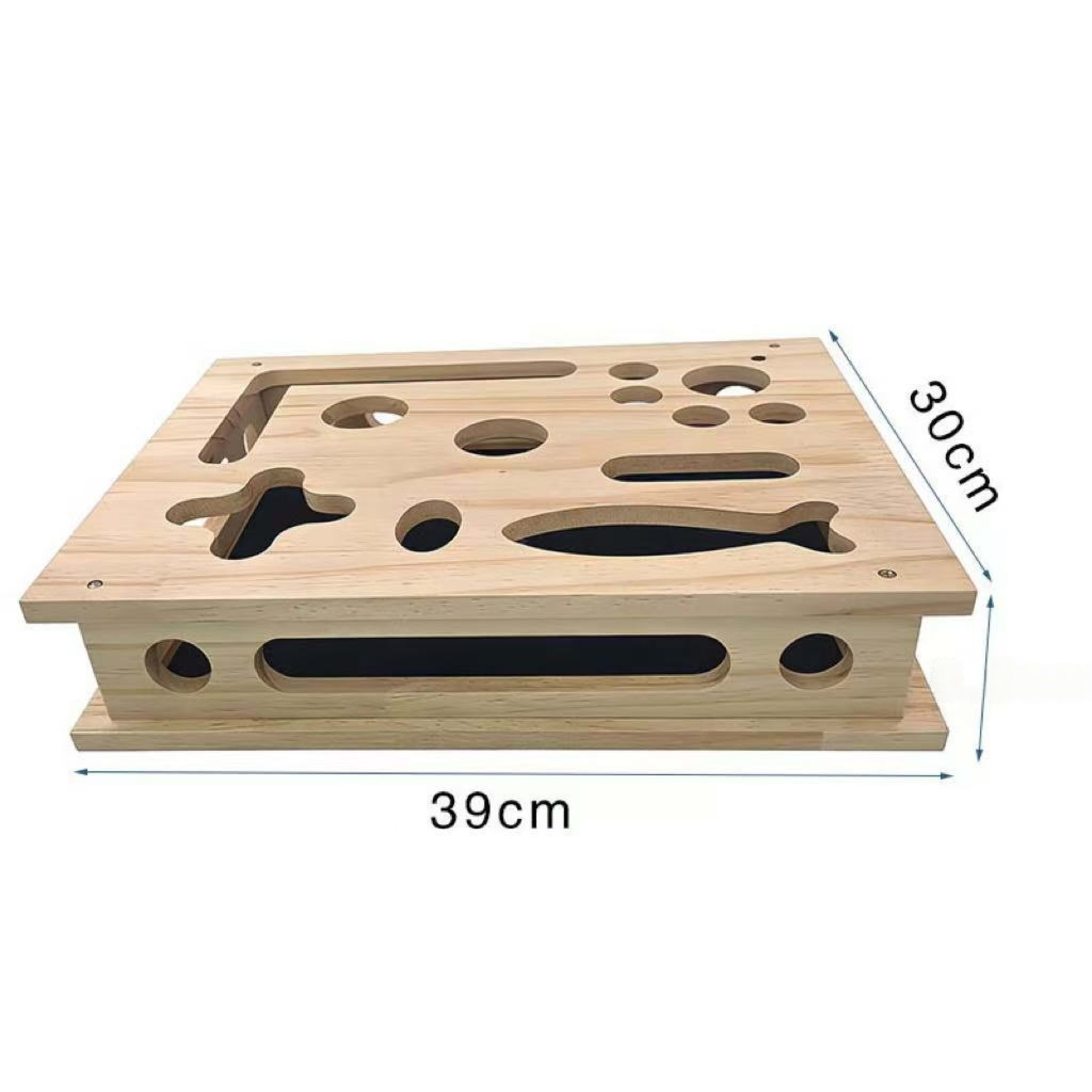 Wooden Fun Cat Scratching Box For Teasing And Self-Entertainment 3