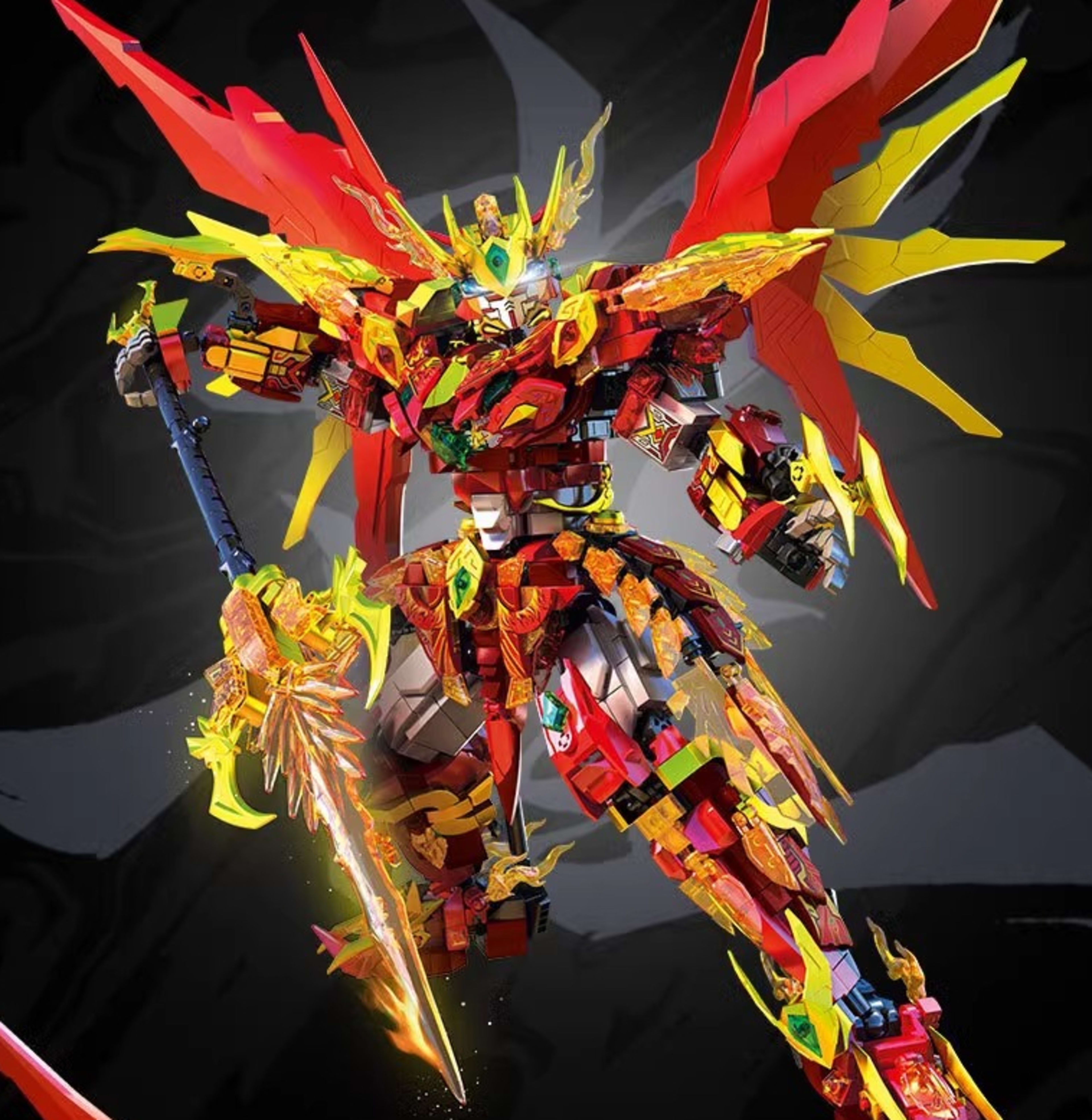 Zhuque Zhang Flying Mecha 62038 Chinese Building Block Assembly Toy 4