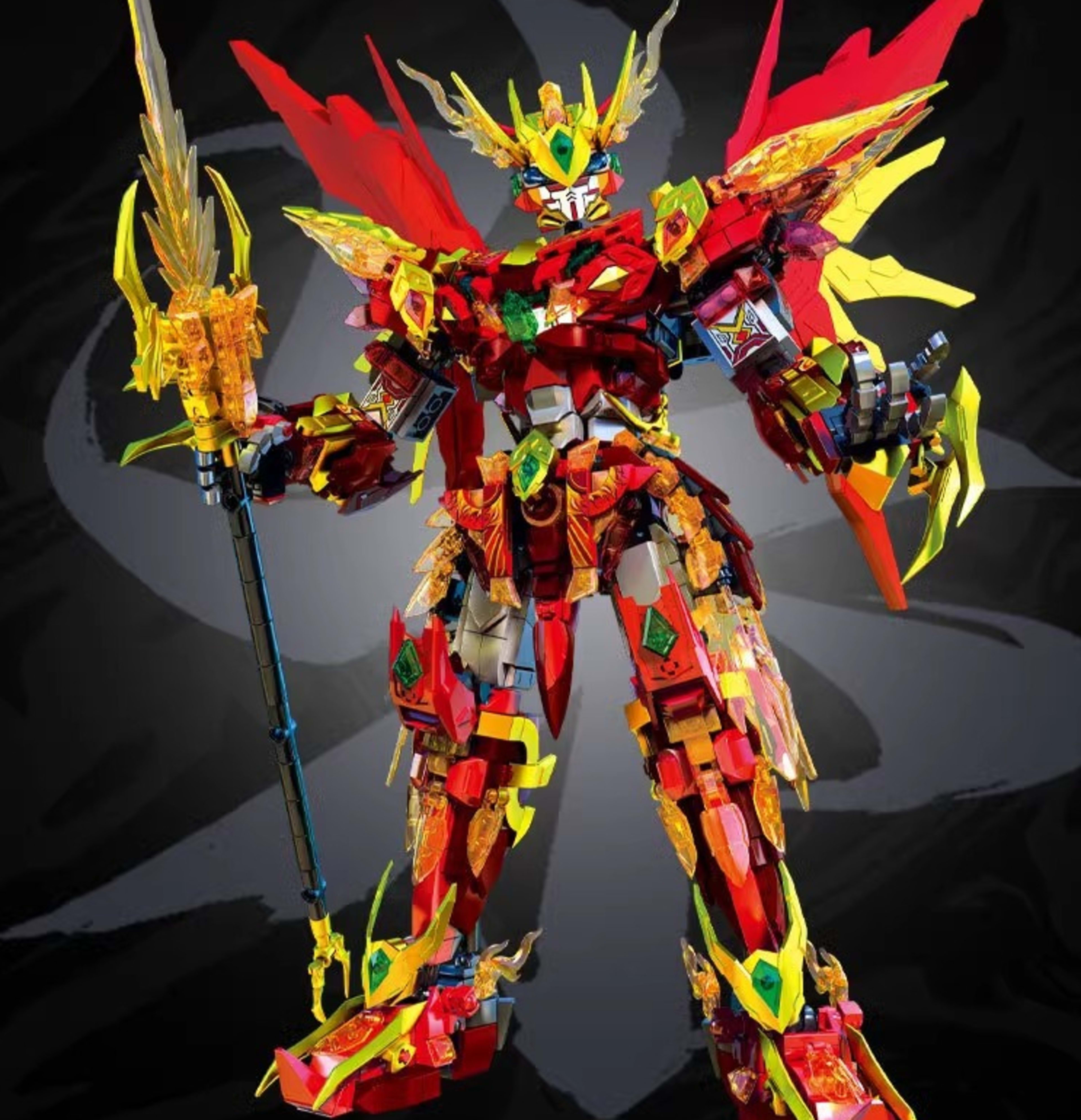 Zhuque Zhang Flying Mecha 62038 Chinese Building Block Assembly Toy