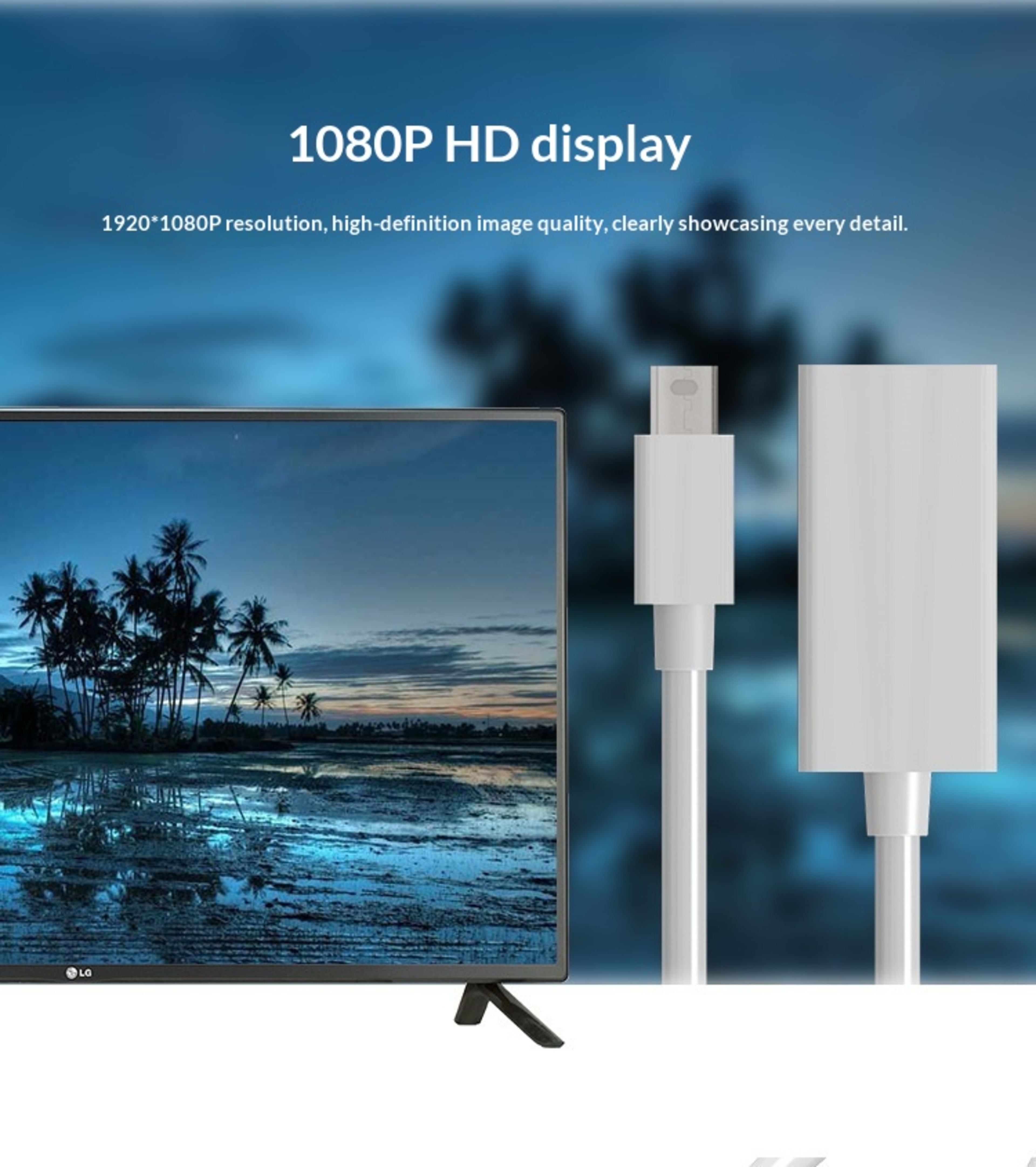 4K HD Thunderbolt To Computer Adapter Cable 5