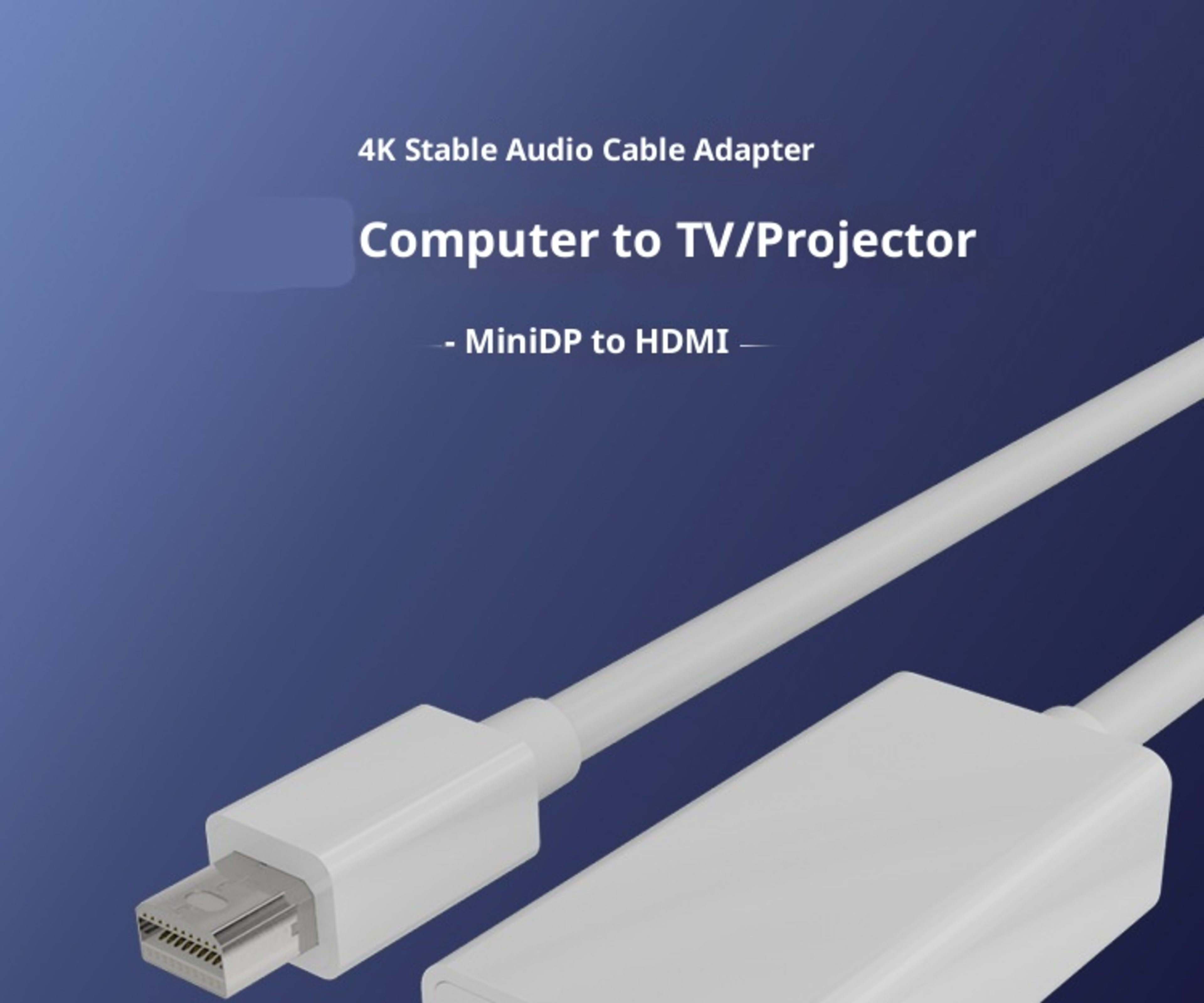 4K HD Thunderbolt To Computer Adapter Cable 6