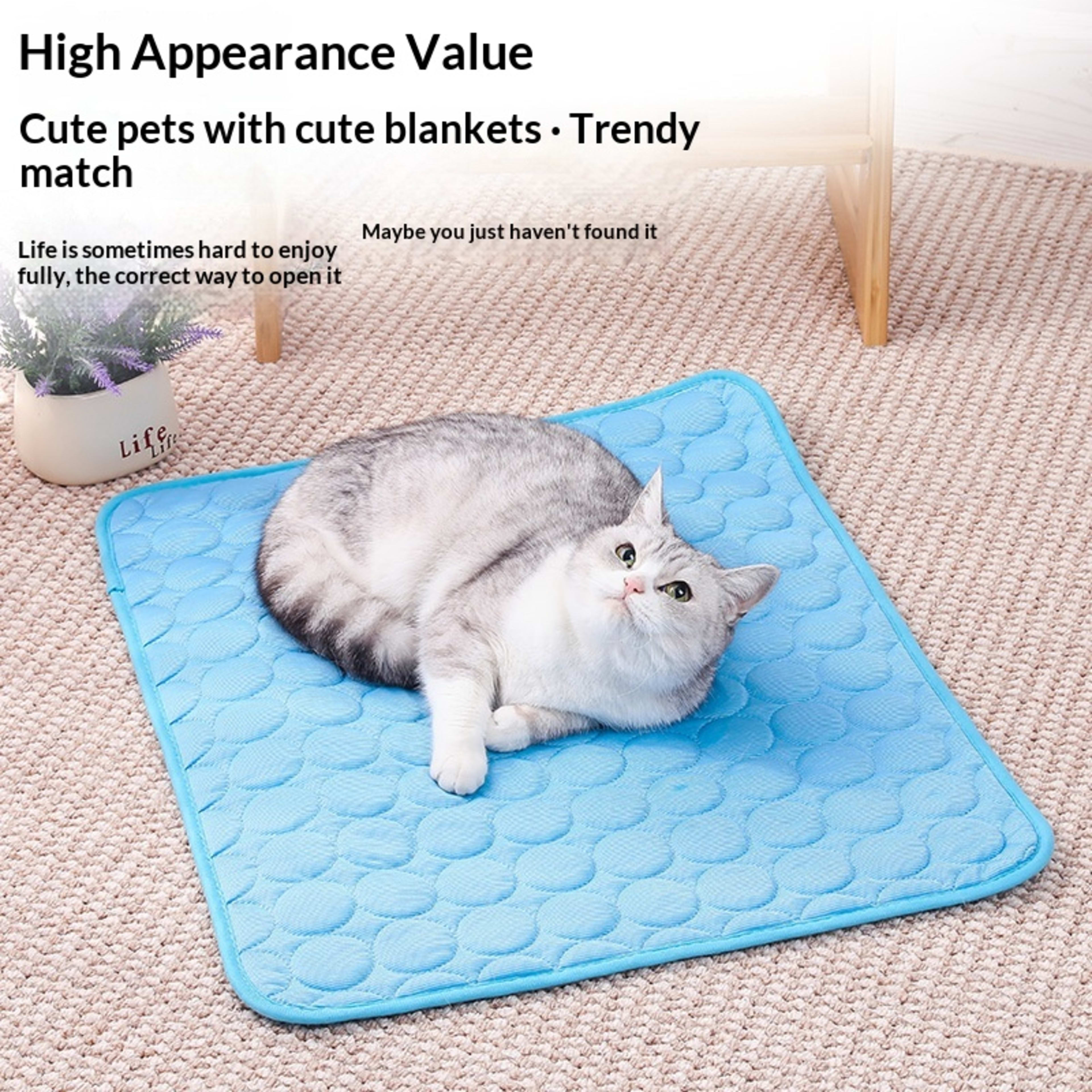 Pet Sofa Cooling Ice Silk Pad Temperature Lowering Sleeping Mat 2