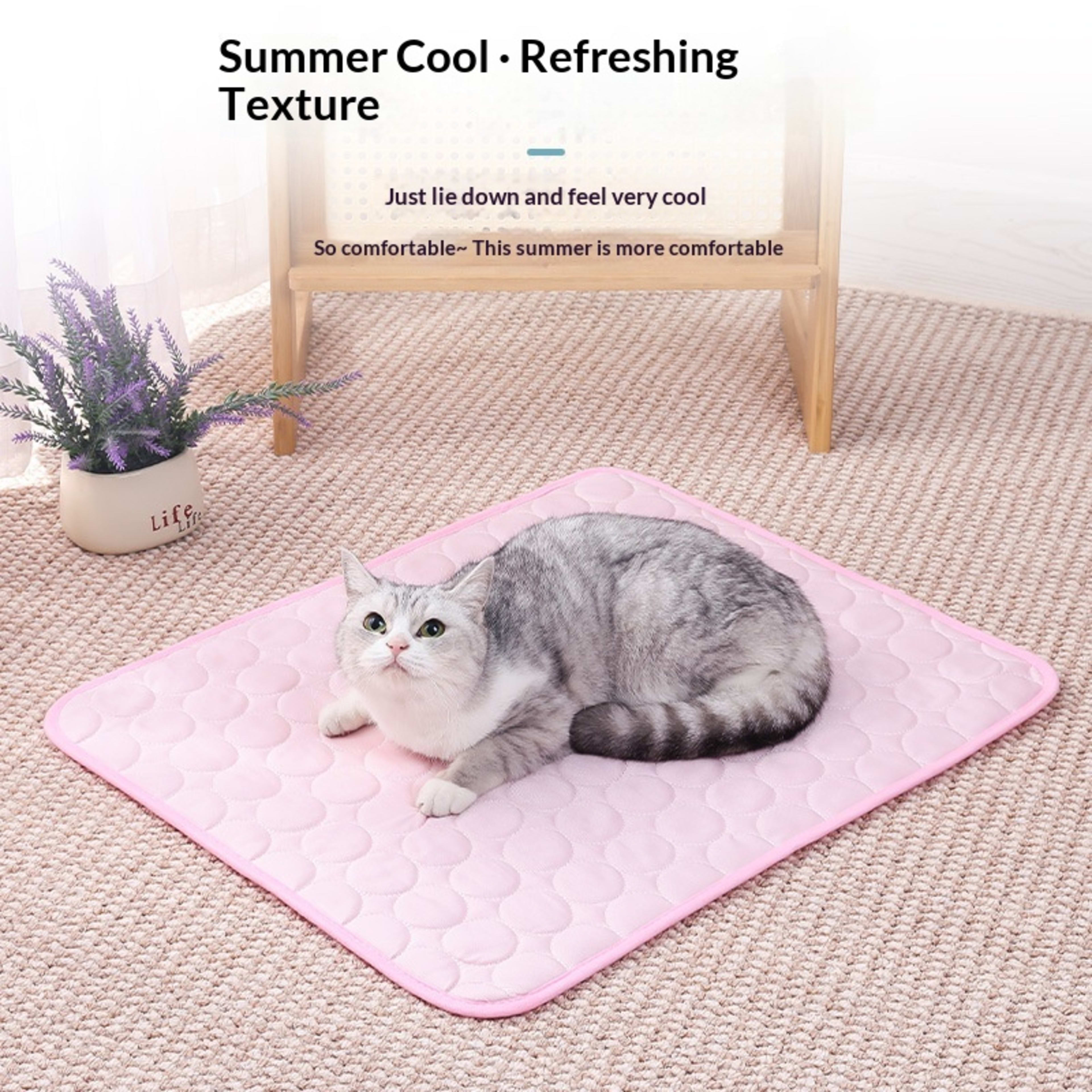 Pet Sofa Cooling Ice Silk Pad Temperature Lowering Sleeping Mat 11