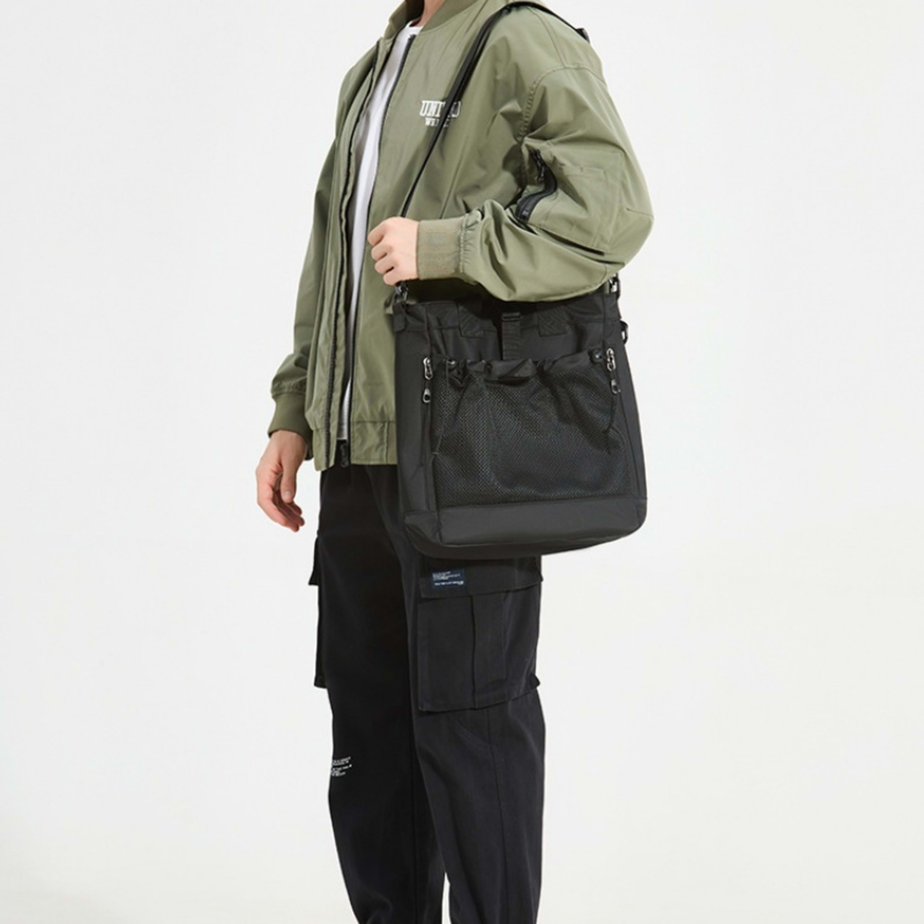 Mens Casual Single-shoulder Utility Crossbody Bag 3